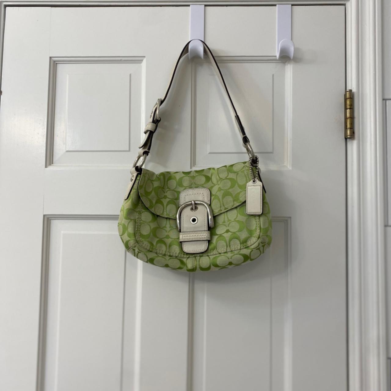 Mint green coach on sale purse