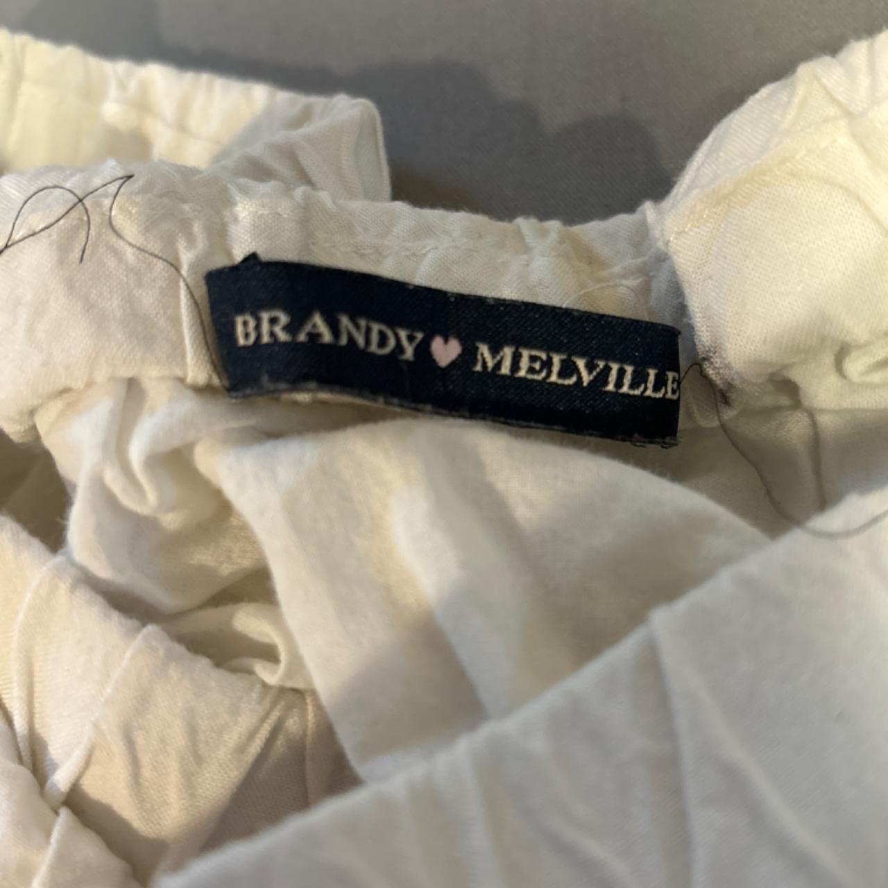 Brandy Melville Women's Cream and White Skirt (2)
