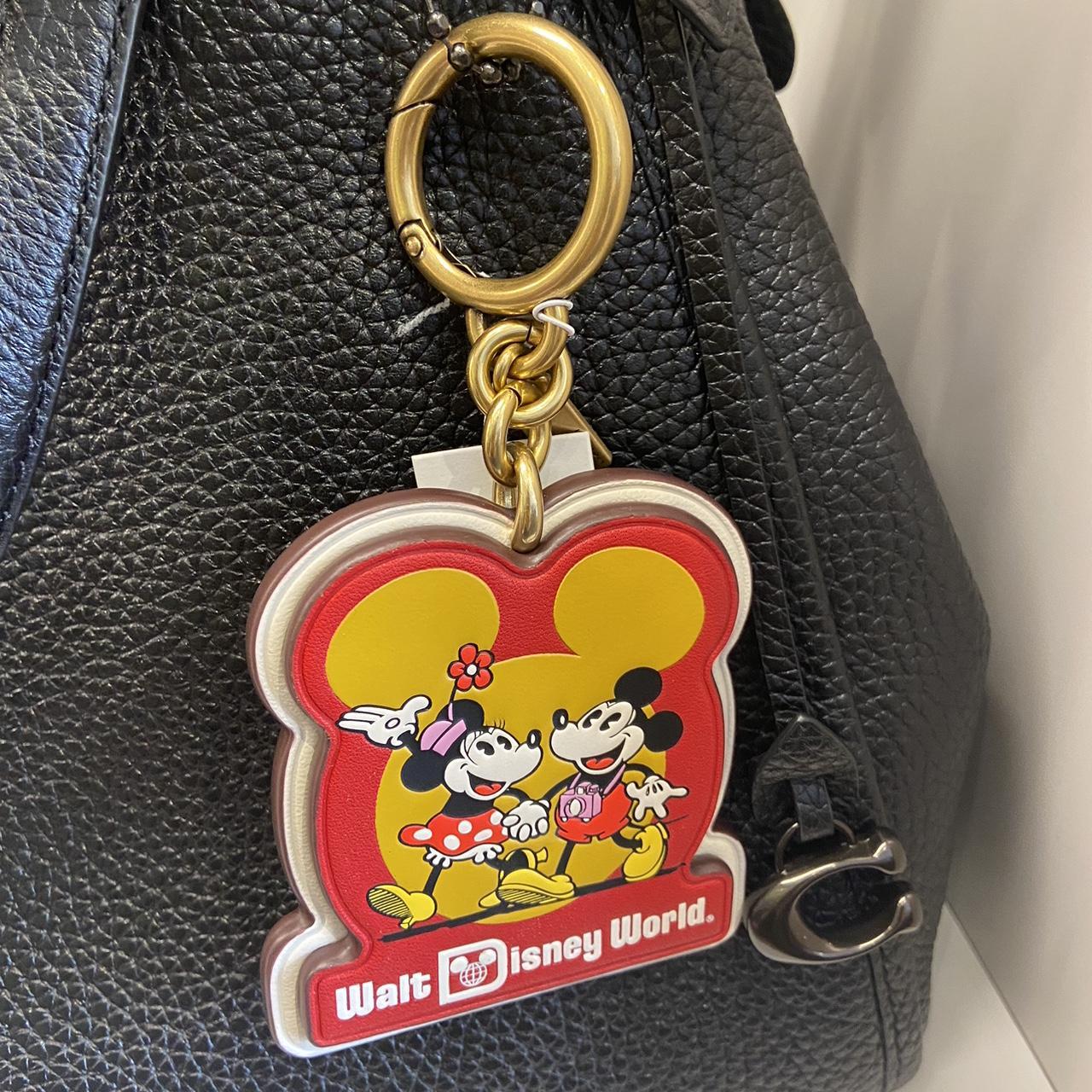 NWOT COACH X DISNEY BASHFUL popular MICKEY MOUSE BAG CHARM BROWN LEATHER