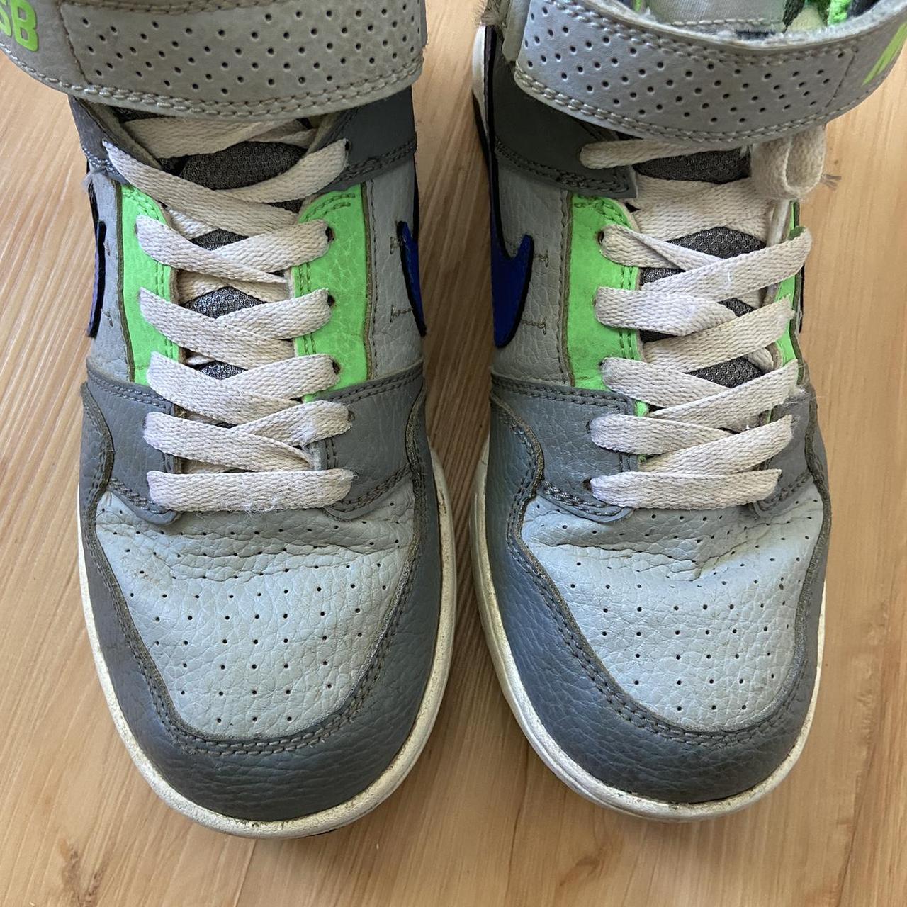 Nike SB Mogan Mid Sneaker 645025-044 Green Blue/Grey | Depop