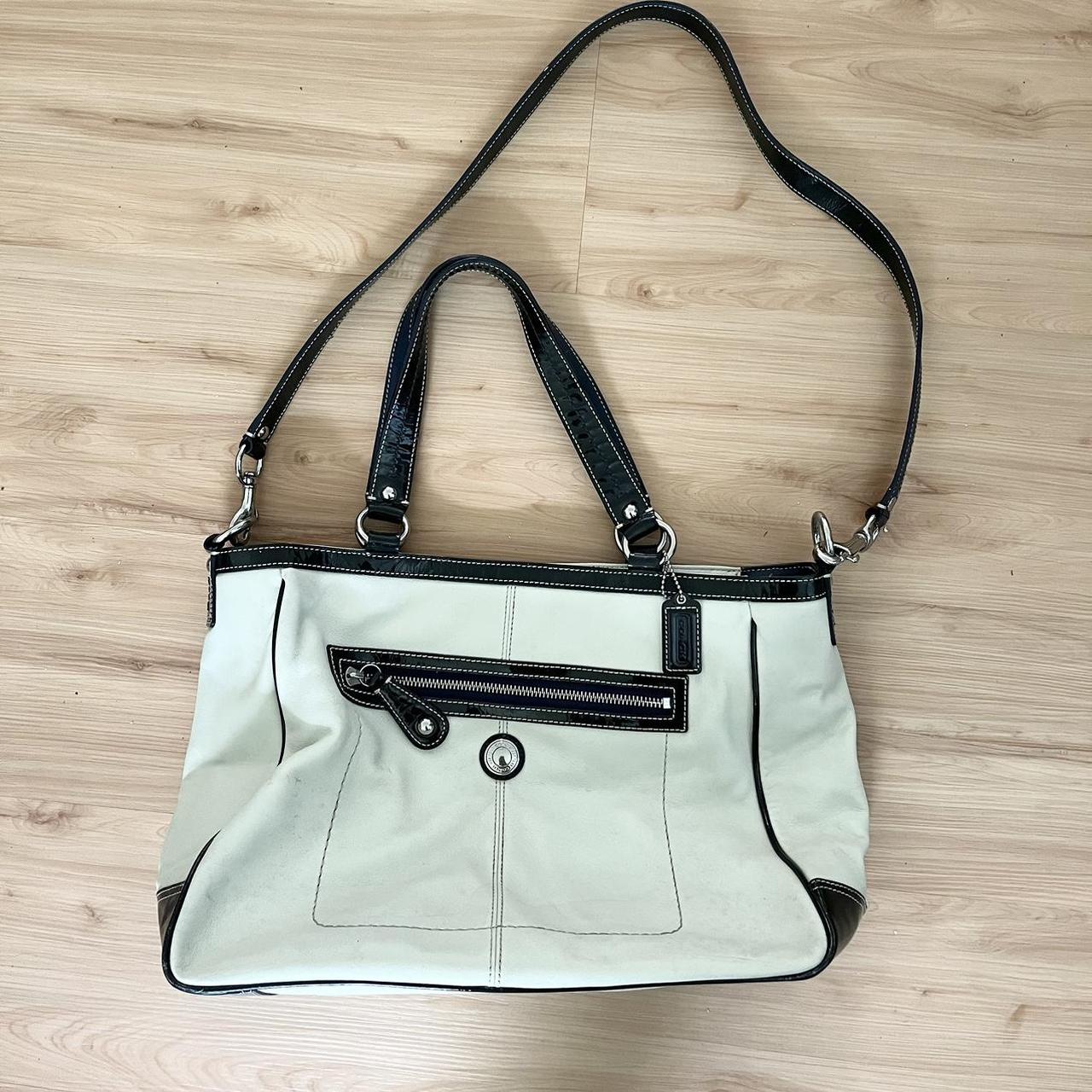 Coach Laura Leather Large Tote Shoulder Handbag. Depop