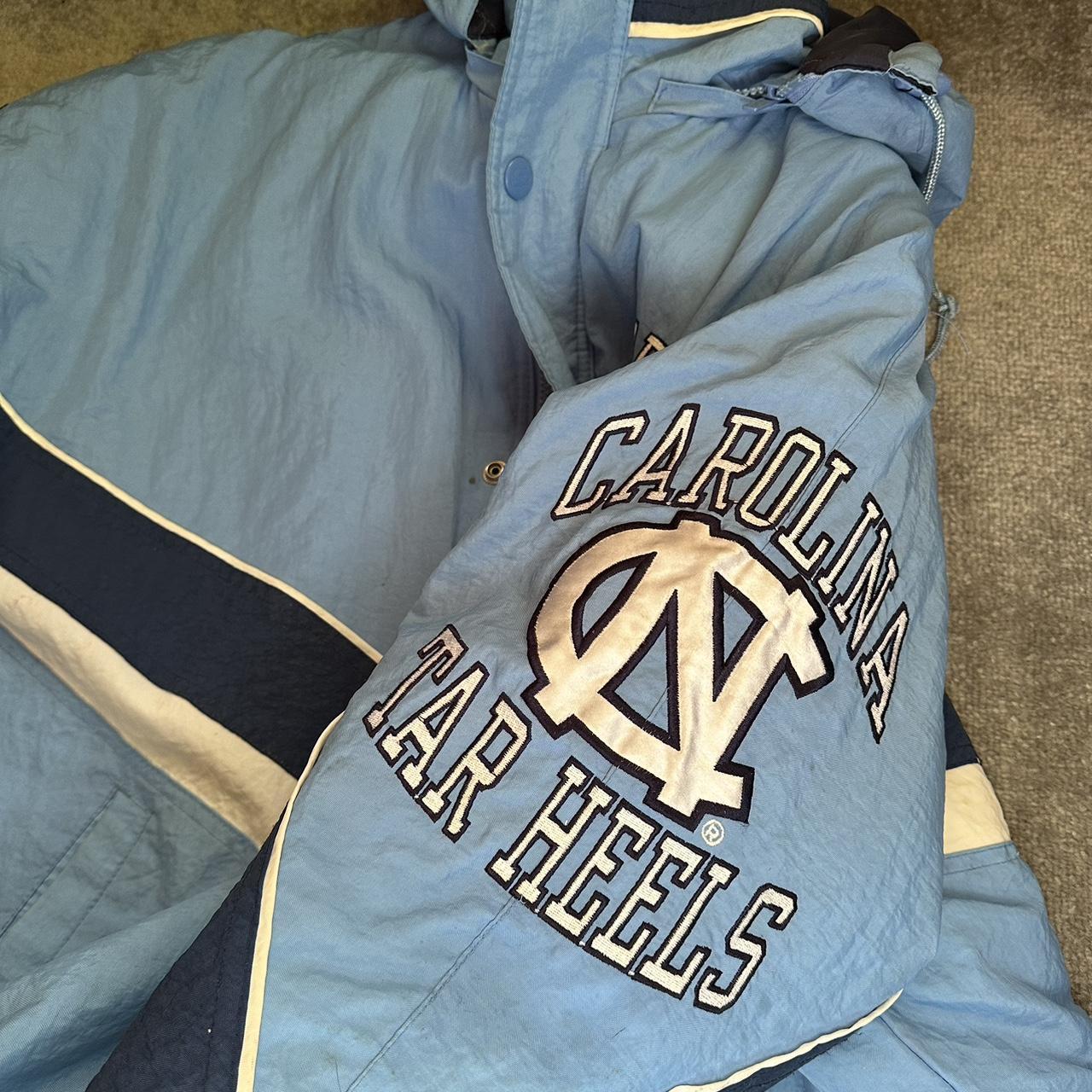 carolina starter jacket size xl starter carolina Depop