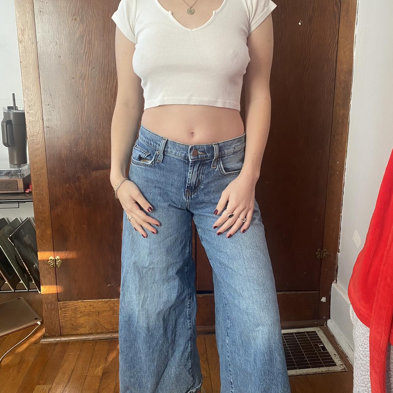 Brandy Melville white crop top. Great basic and - Depop