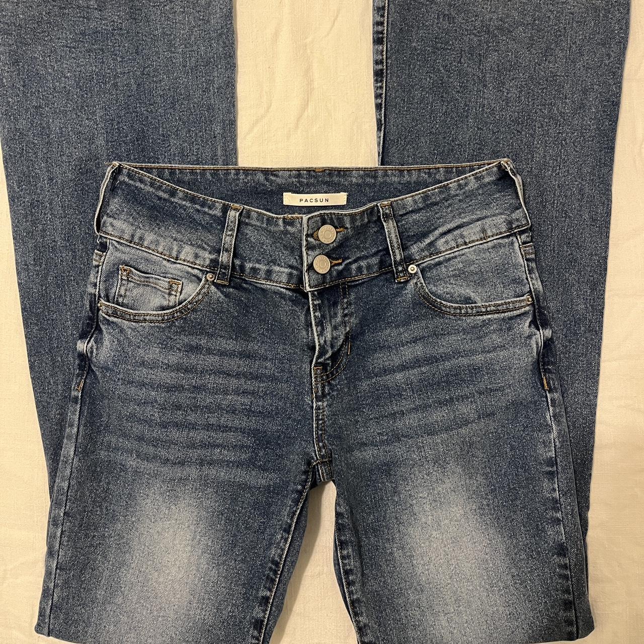 size 27” pacsun low rise bootcut jeans ⭐️ ++ has cute... - Depop