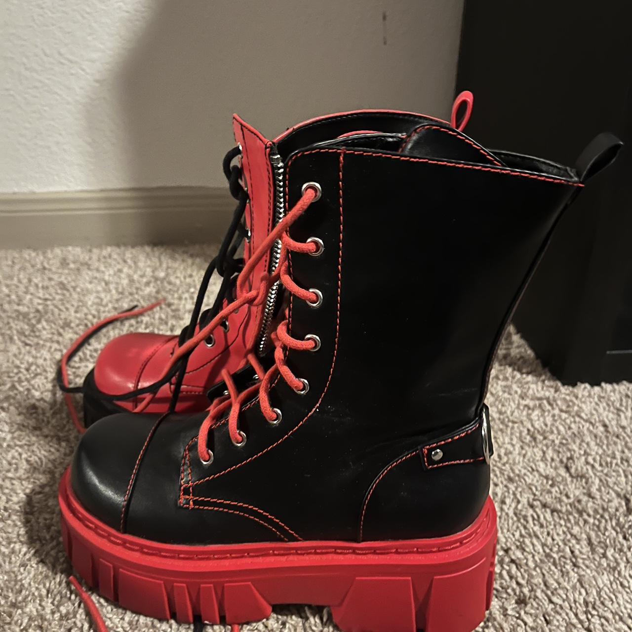 dolls kill combat flight boots