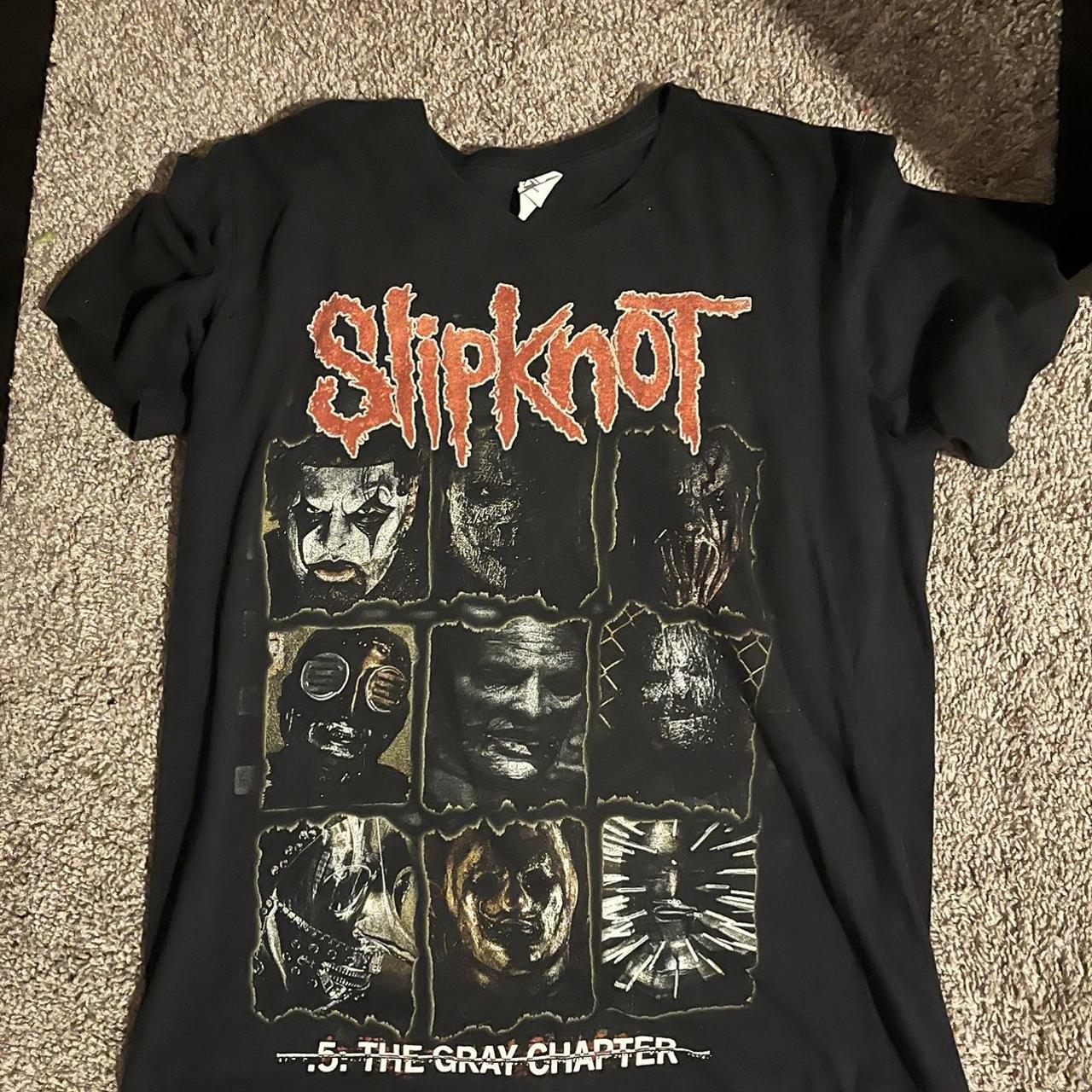 Slipknot Grey Chapter Shirt Sz M Does have tiny... - Depop