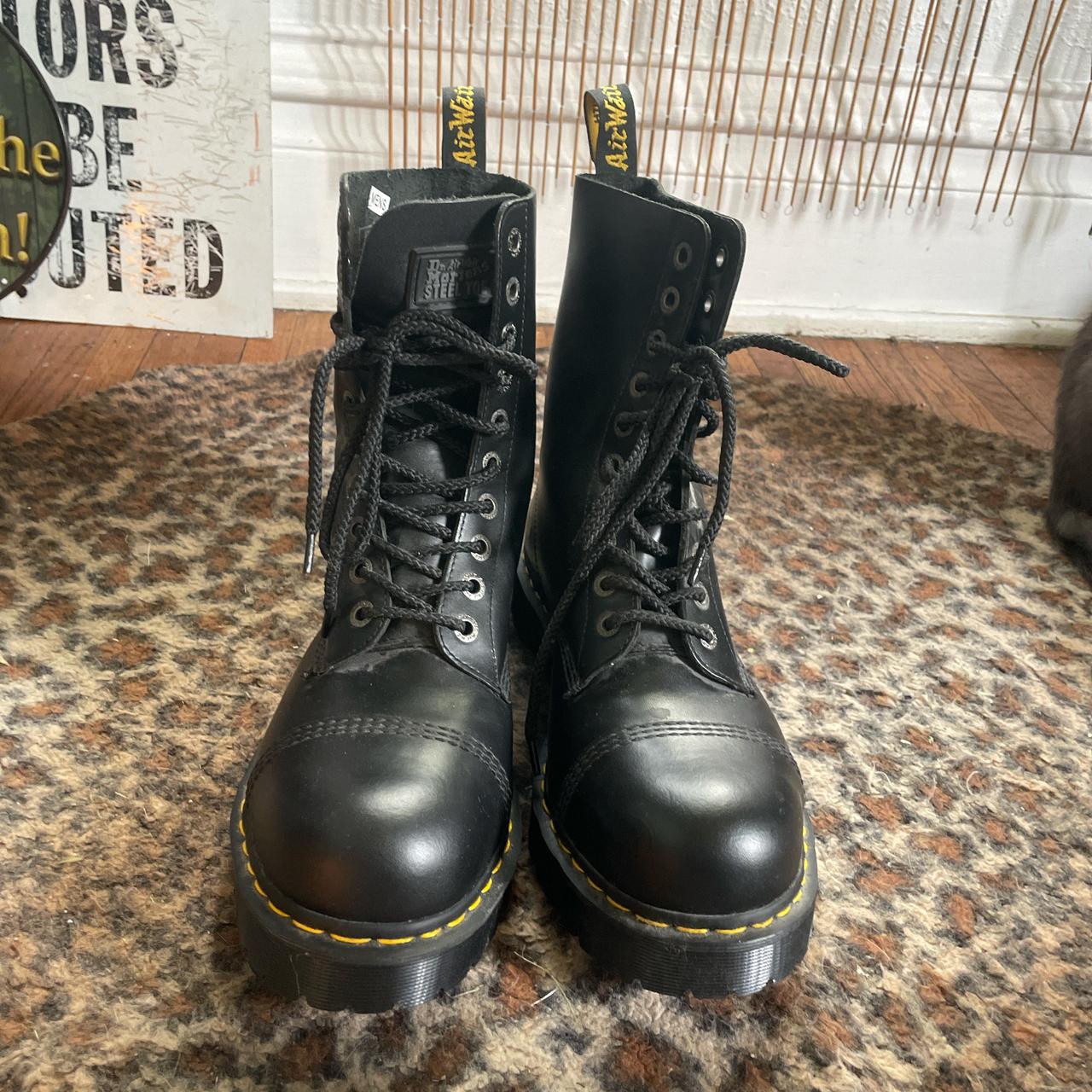 Never worn steel toe Doc Martens Air Wair... - Depop