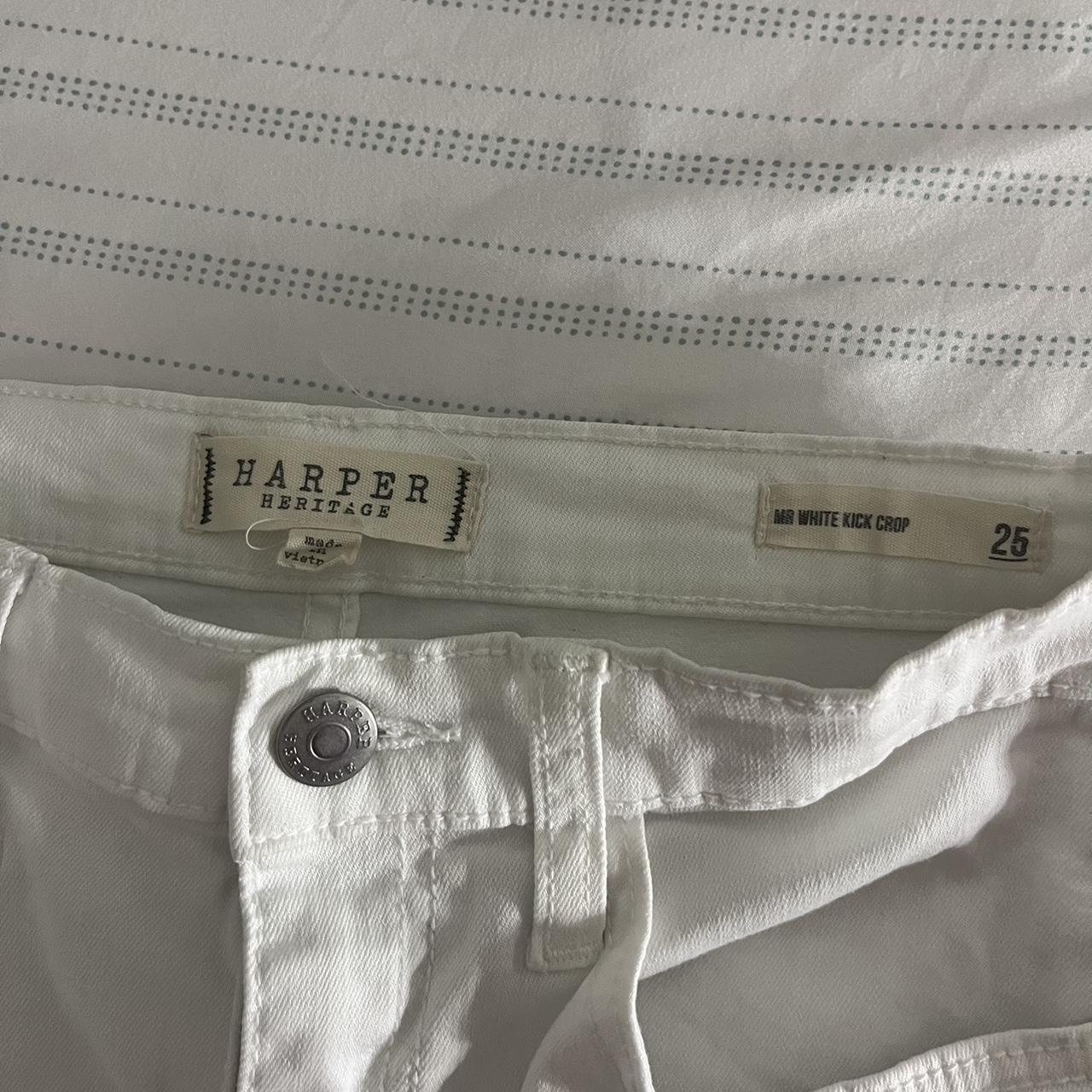 Harper heritage white jeans size 25, no stains,