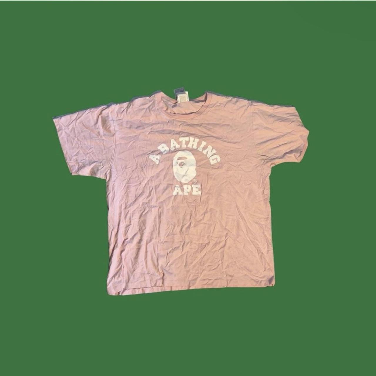 Offers BAPE by A Bathing Ape Bicolor College Pink T-shirt