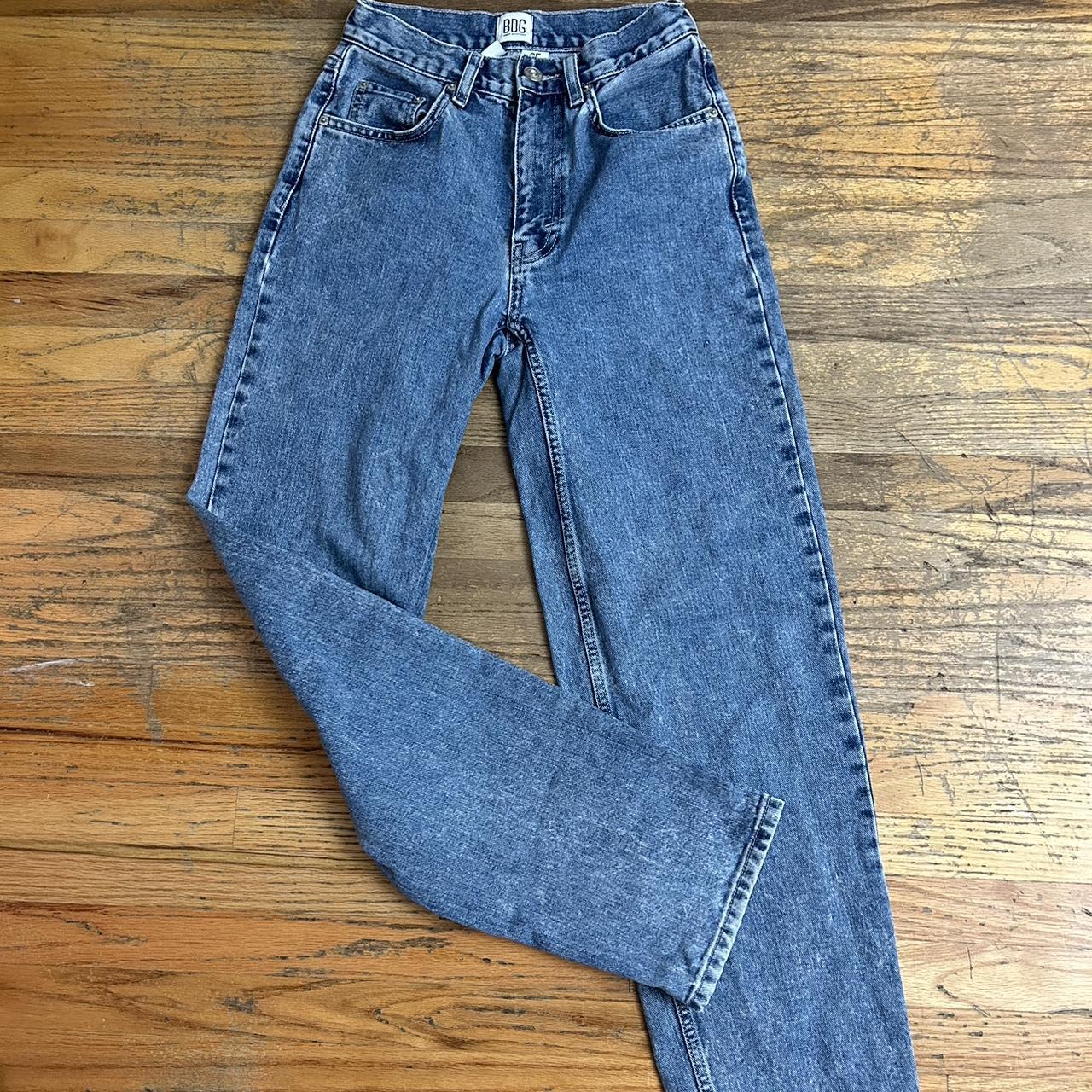BDG Urban Outfitters High Rise Baggy Blue Jeans... - Depop