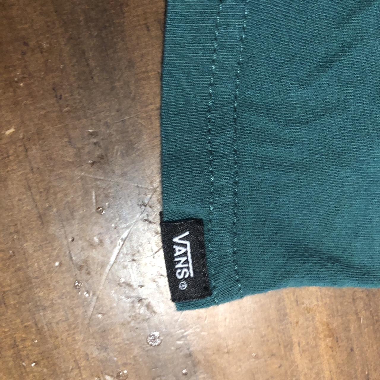 Mens small sized green Vans tee - Depop