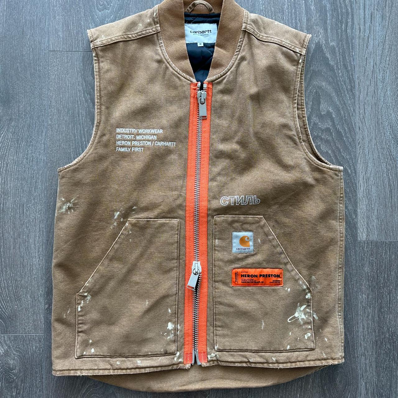 Carhartt heron preston vest hotsell