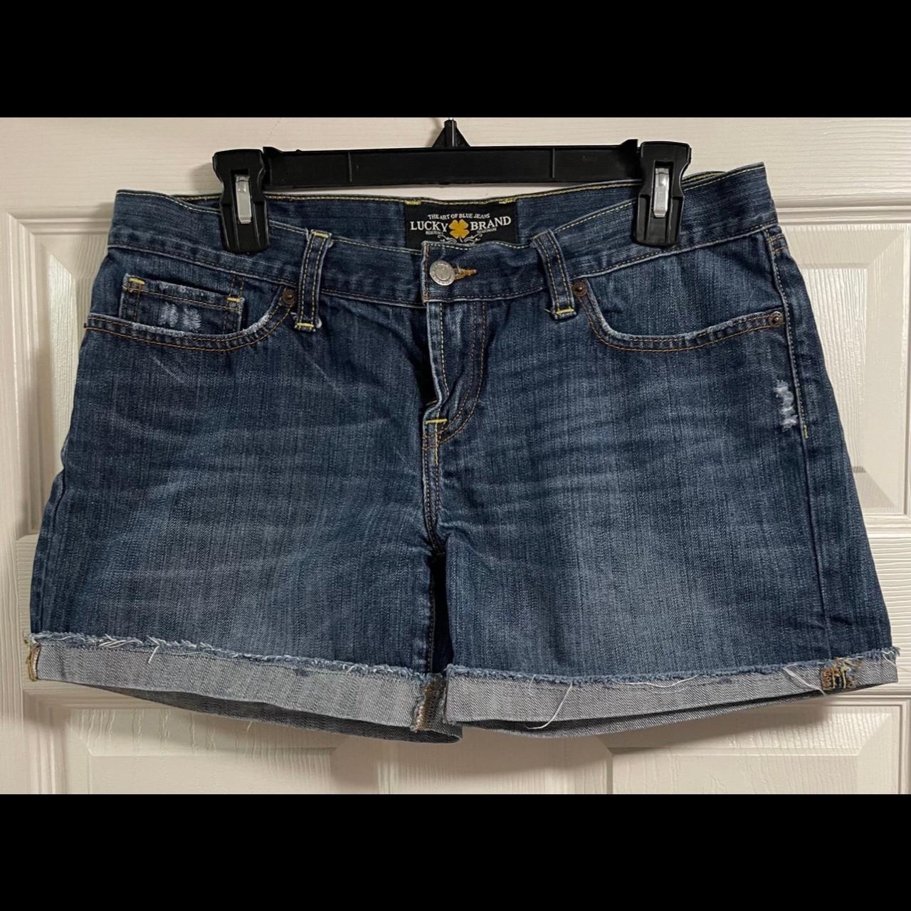 Lucky Brand Women's Riley Cut off Denim Shorts Depop