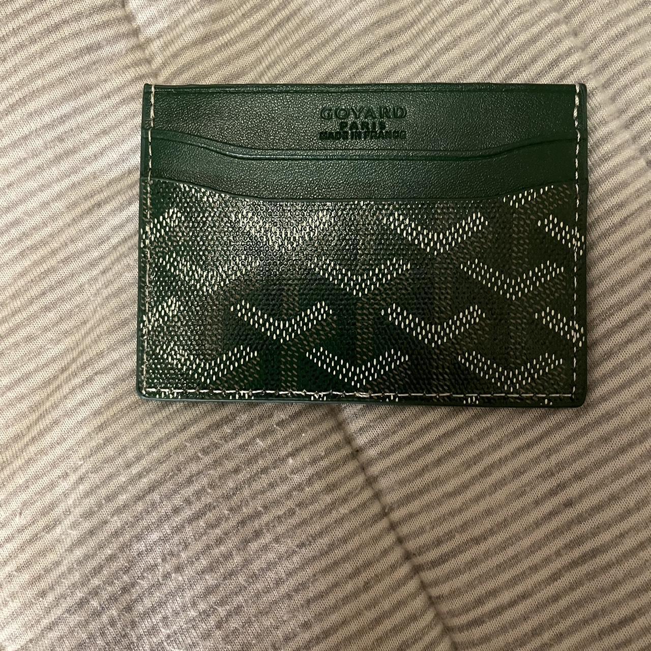 Goyard discount cardholder green