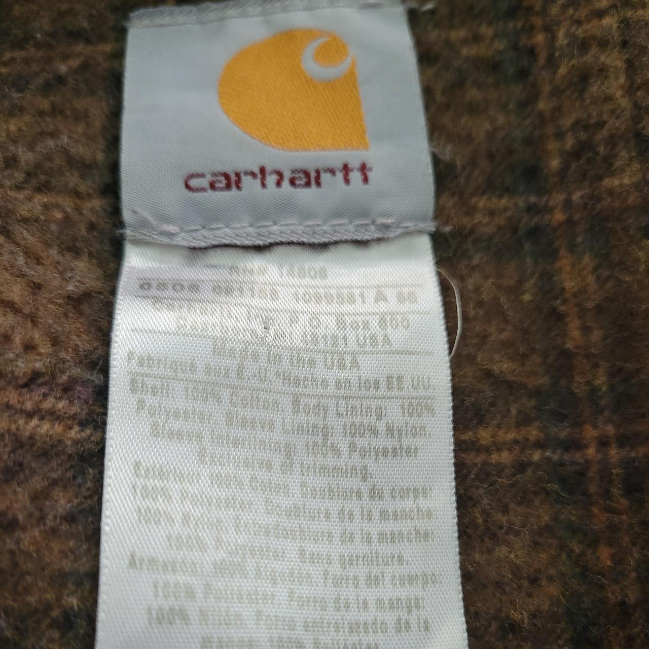 Carhartt Brown Detroit Blanket Lined Jacket Made in... - Depop