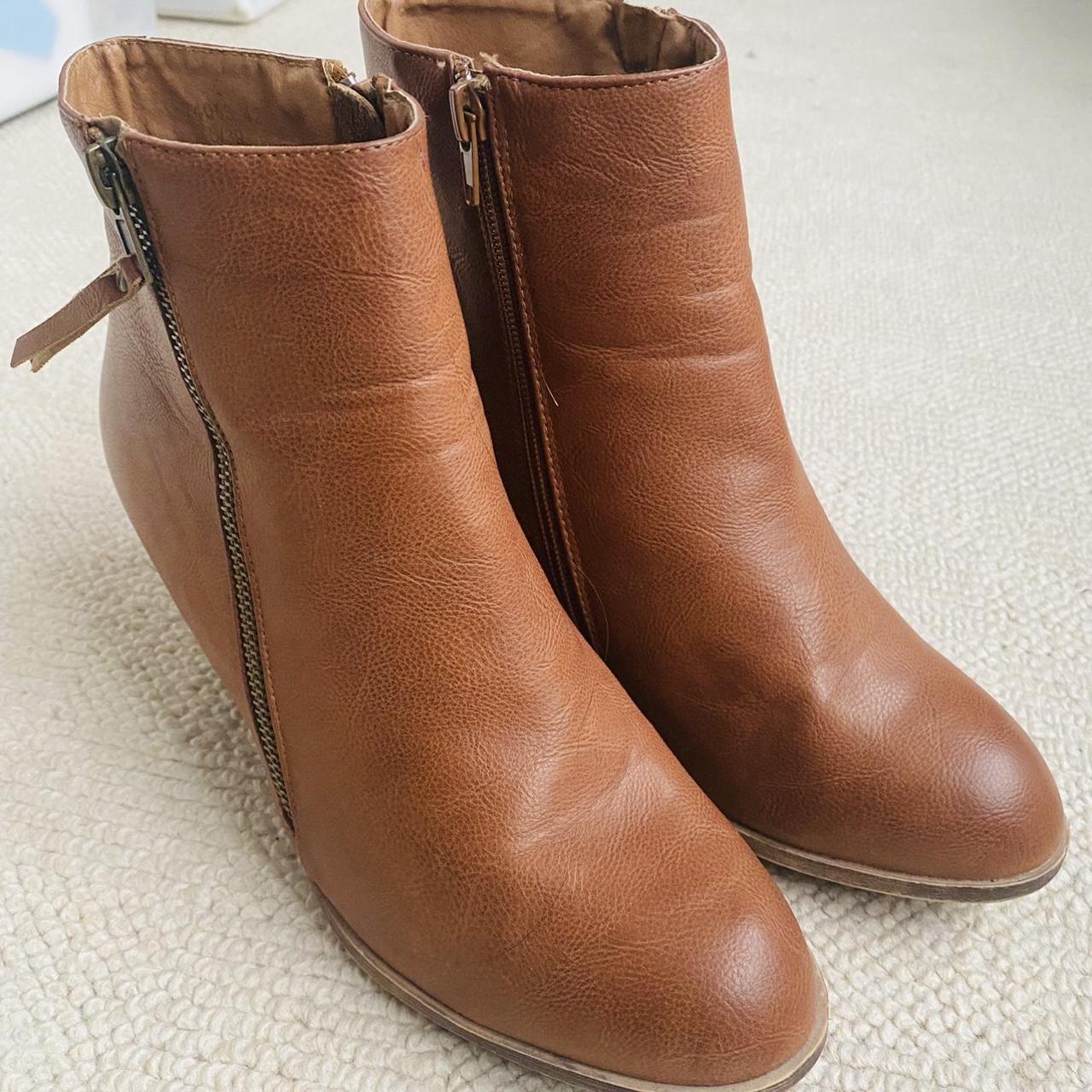 Primark Women's Brown and Tan Boots Depop