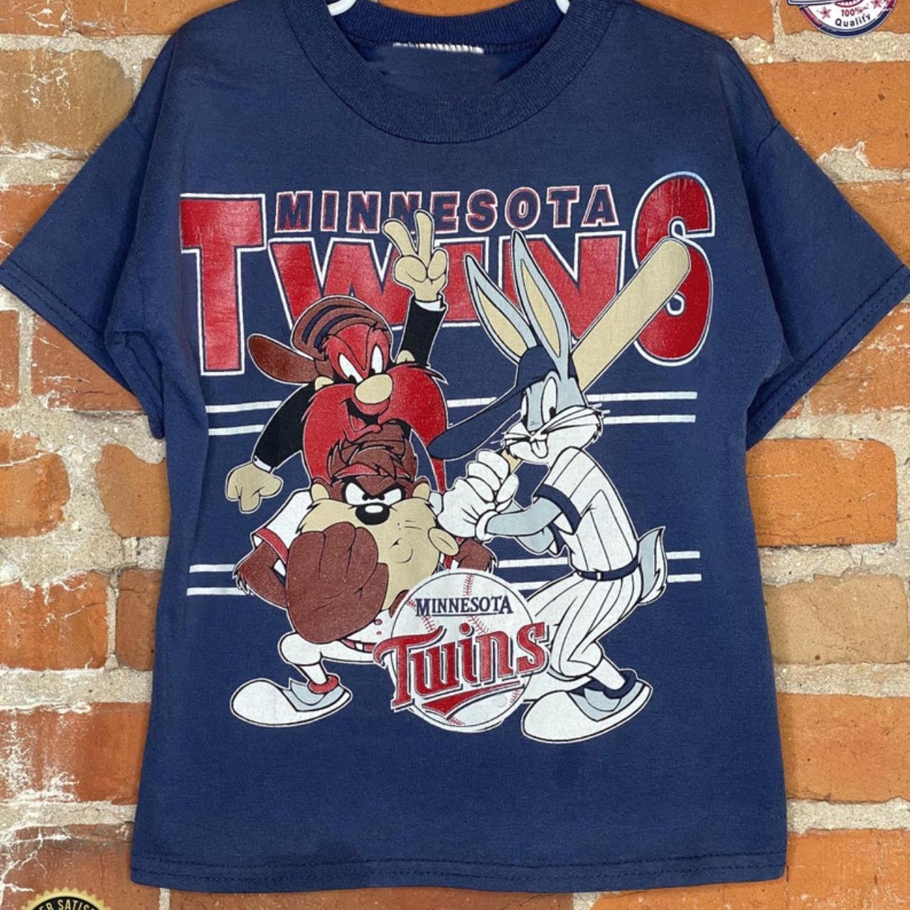 Vintage Mlb Minnesota Twins Looney Tunes Shirt Depop