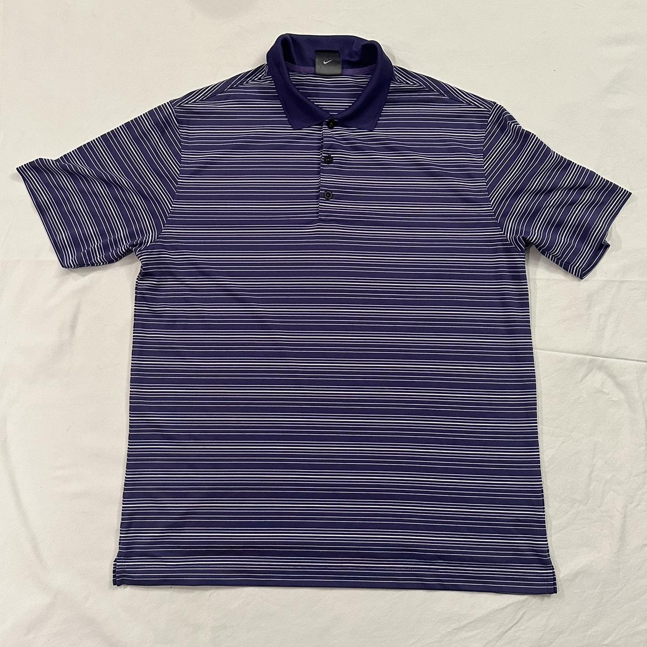 Nike Polo | Nike Golf | Men's | Purple & White... - Depop