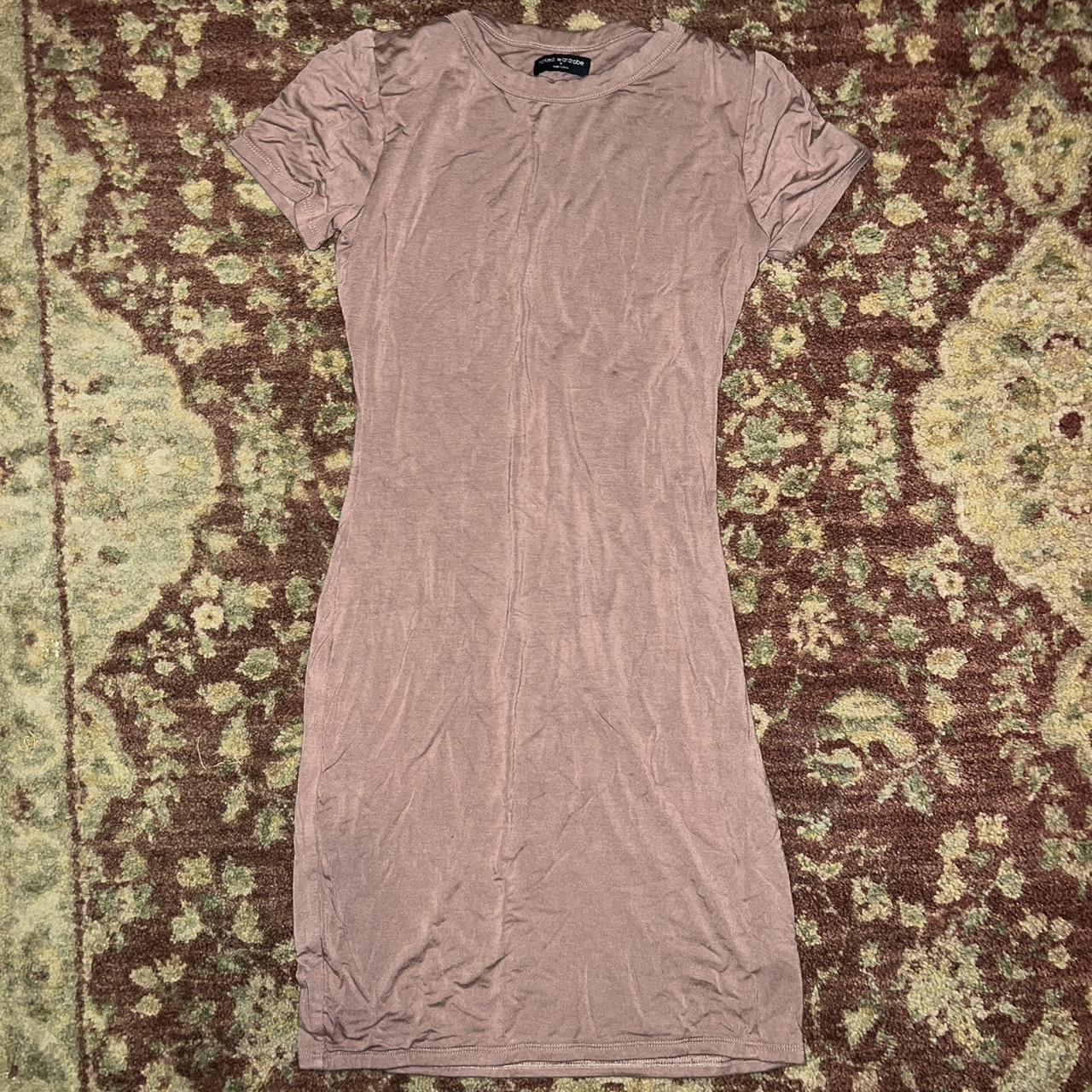 Naked wardrobe dress in a light tan color size (m) I - Depop