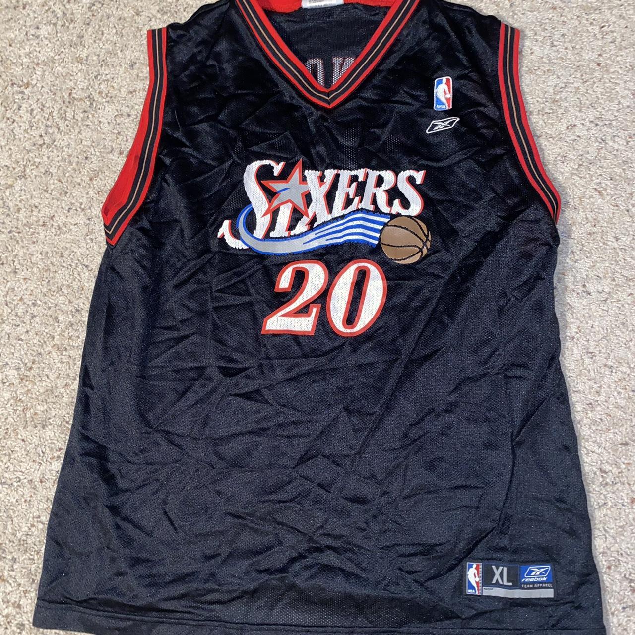 Vintage Sixers Snow Jersey Kids XL *see photos for... - Depop