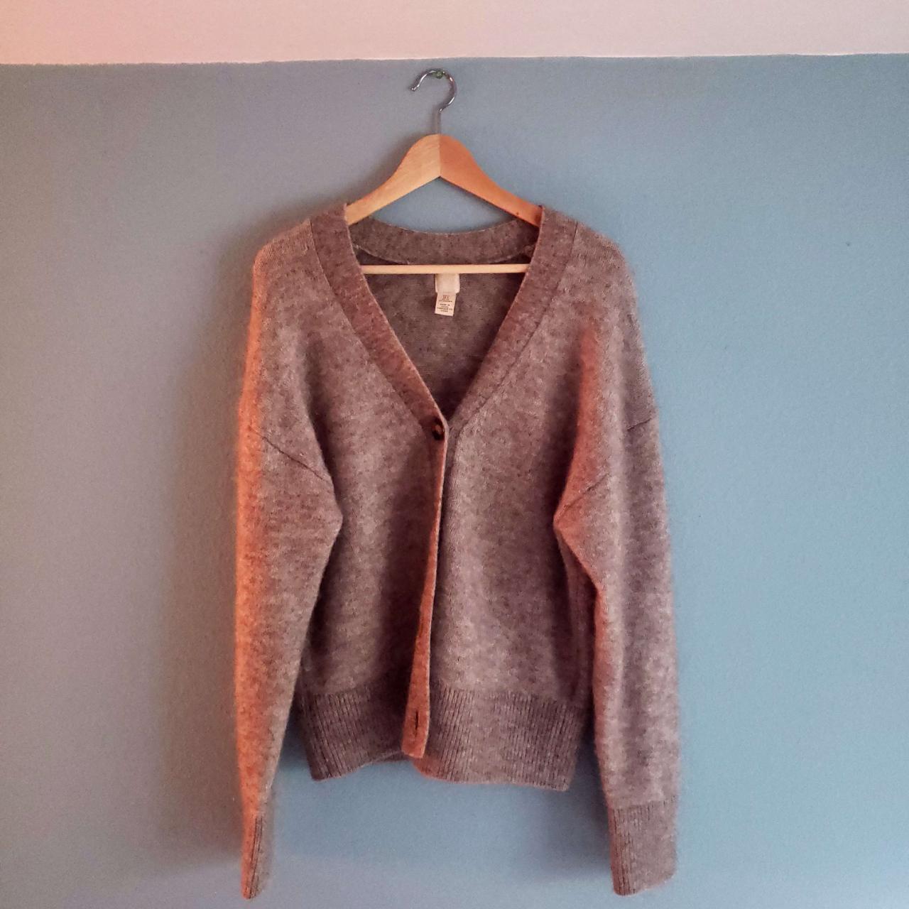 H&m on sale brown cardigan