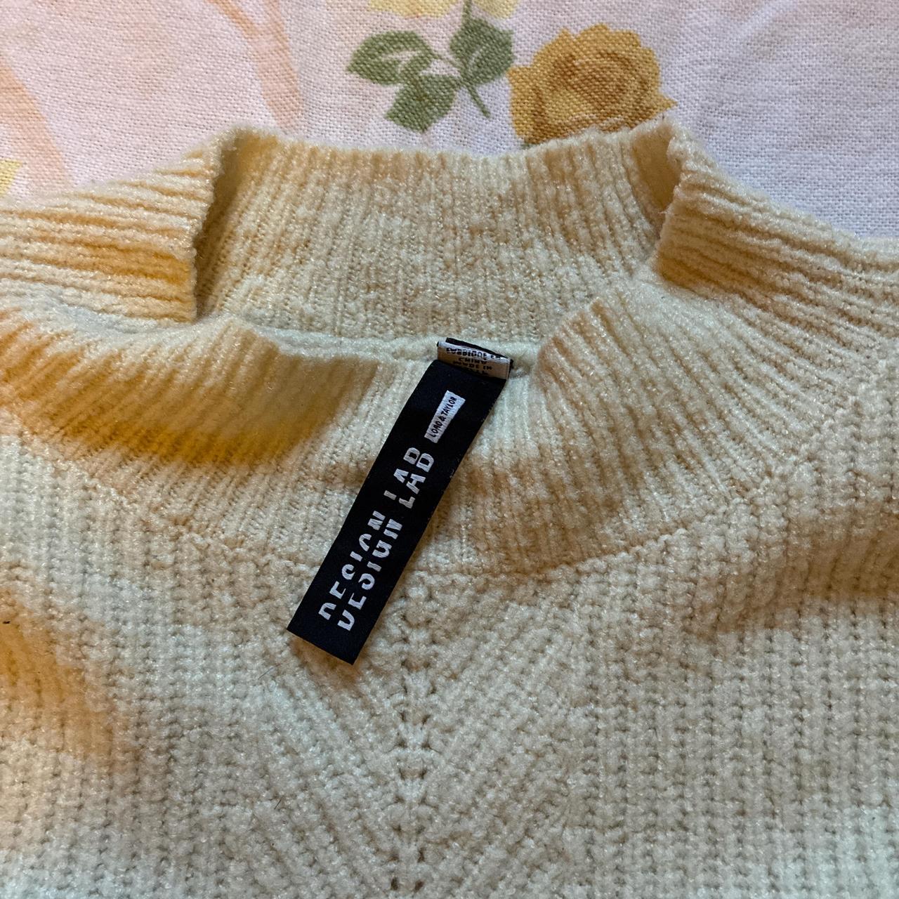 The Design Lab Women's Sweater - Cream/White - XS… - image 2