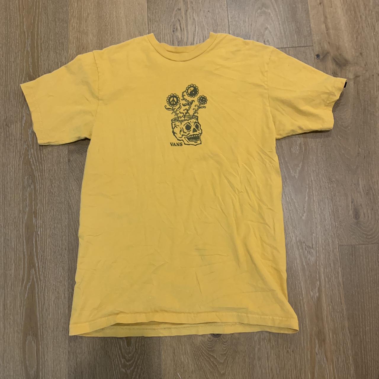 Mustard yellow outlet vans shirt