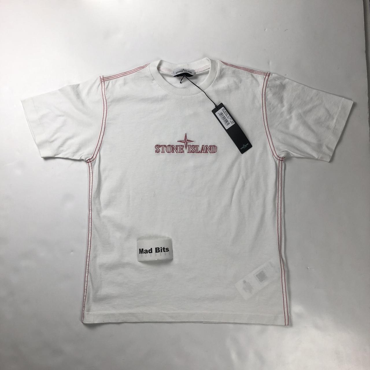 Stone island junior white t clearance shirt