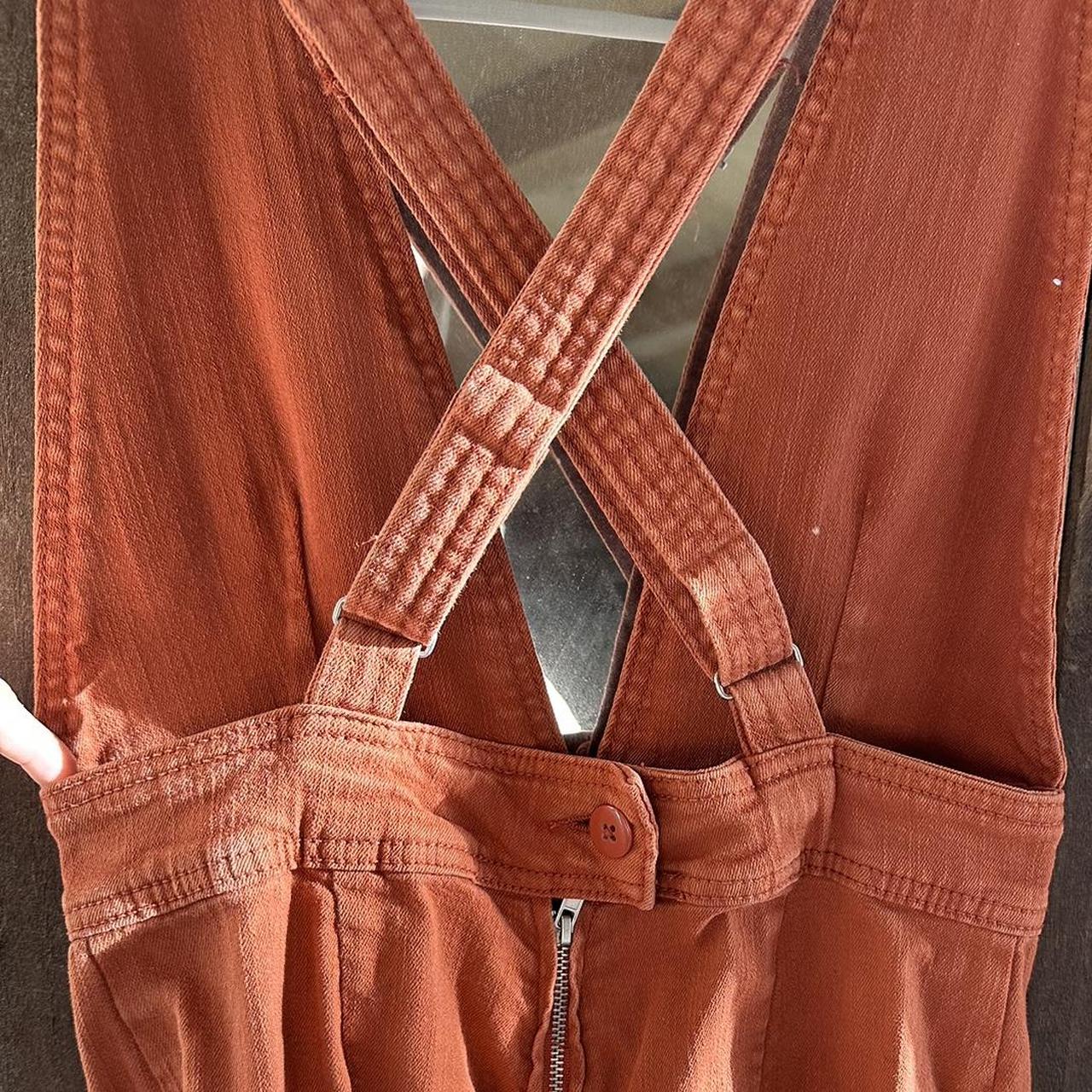 dollhouse 70s style burnt orange jumpsuit jumpsuit... Depop