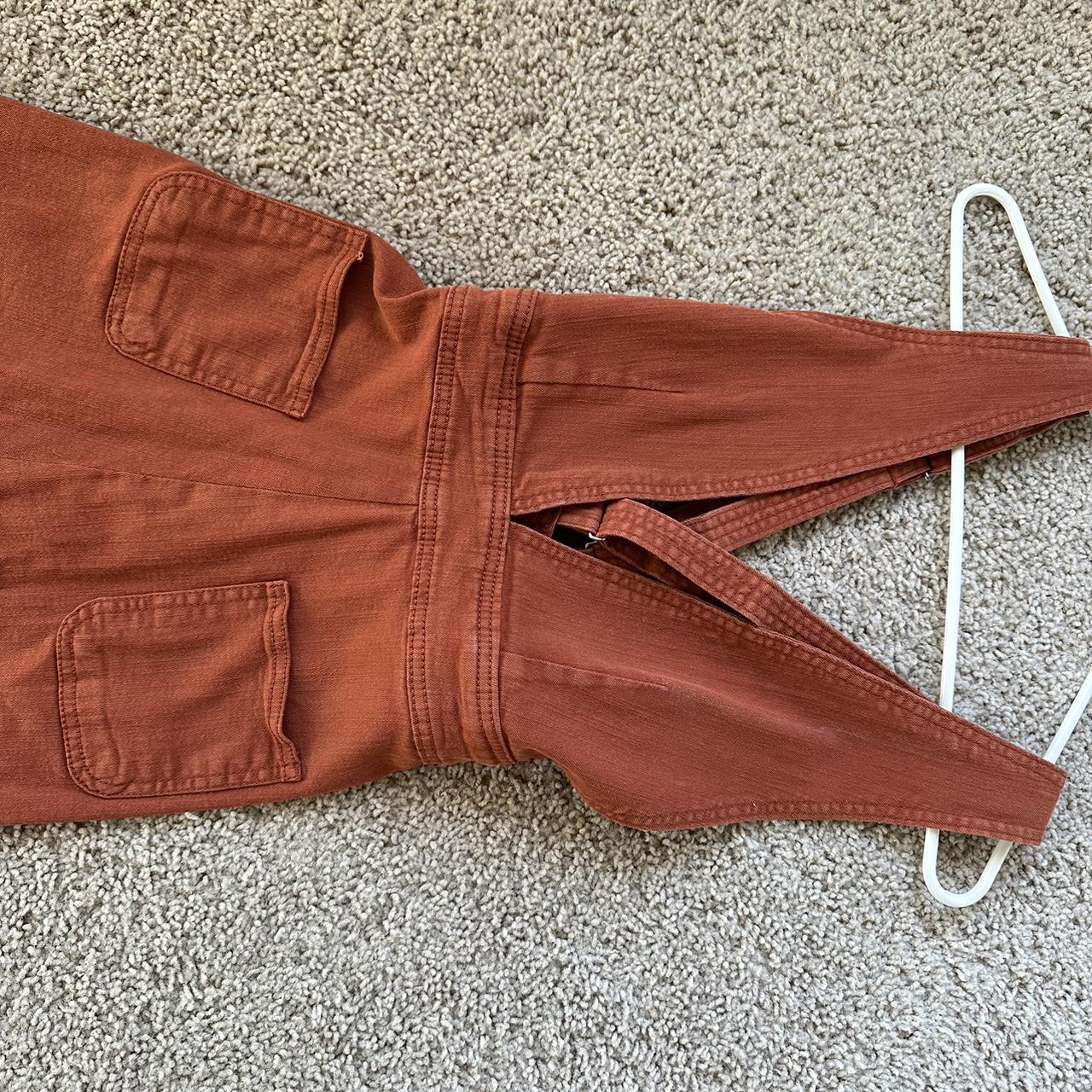dollhouse 70s style burnt orange jumpsuit jumpsuit... Depop