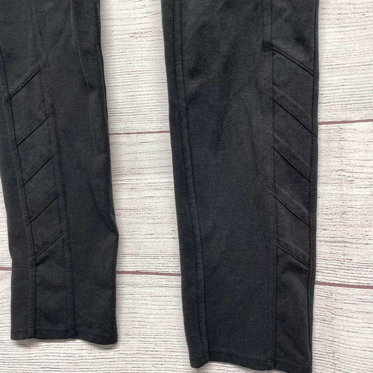 Athleta Ponte Moto Pants Black Skinny Zipper Pockets - Depop