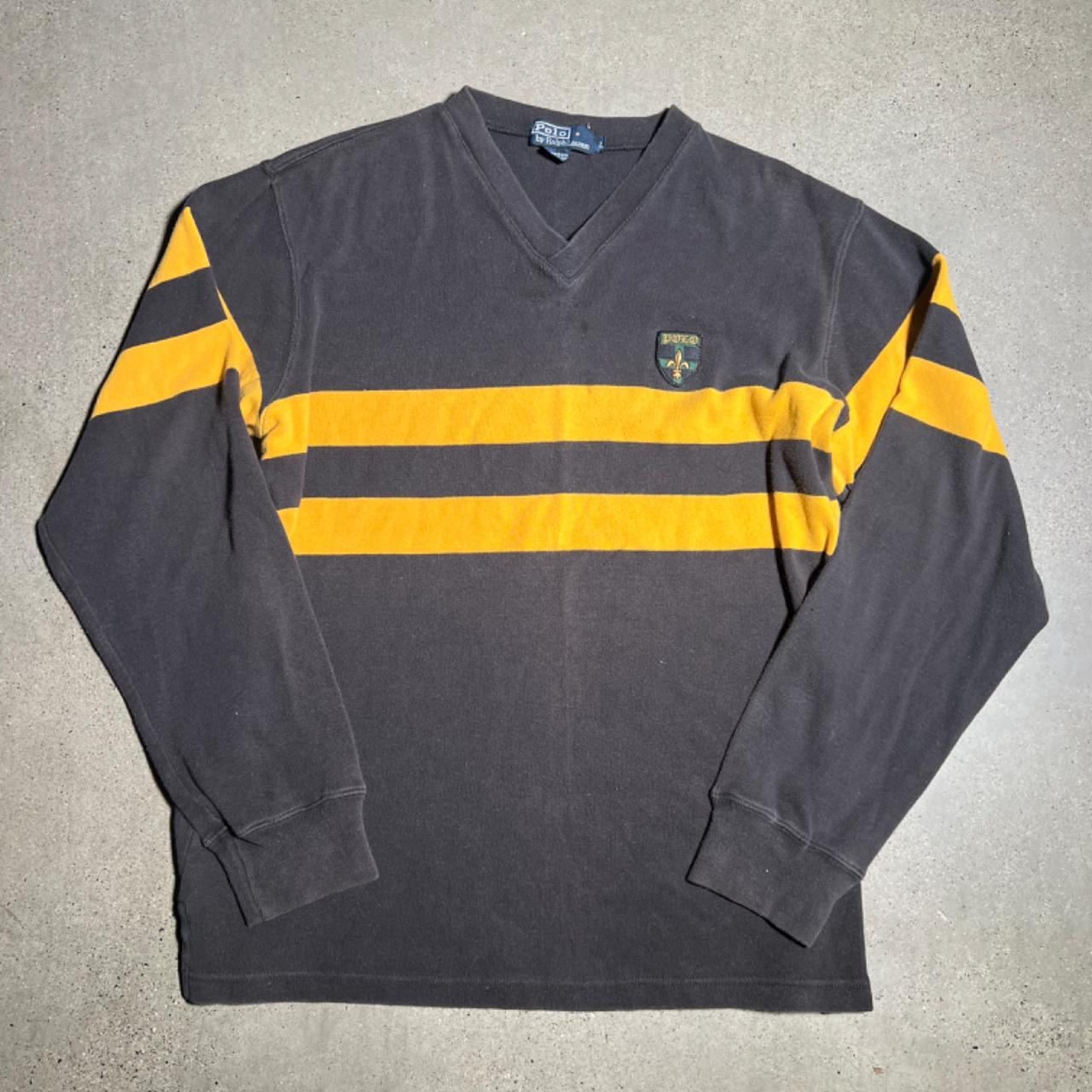 Black and yellow polo cheap sweater