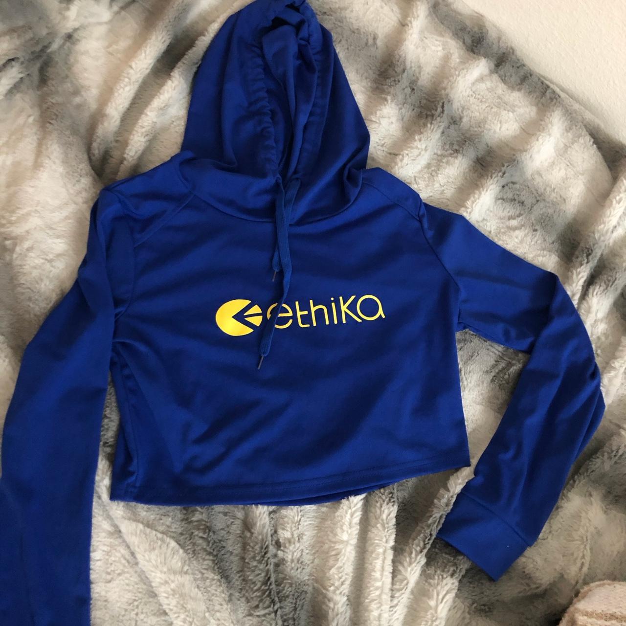 Ethics crop hoodie lightweight size s #ethika... - Depop