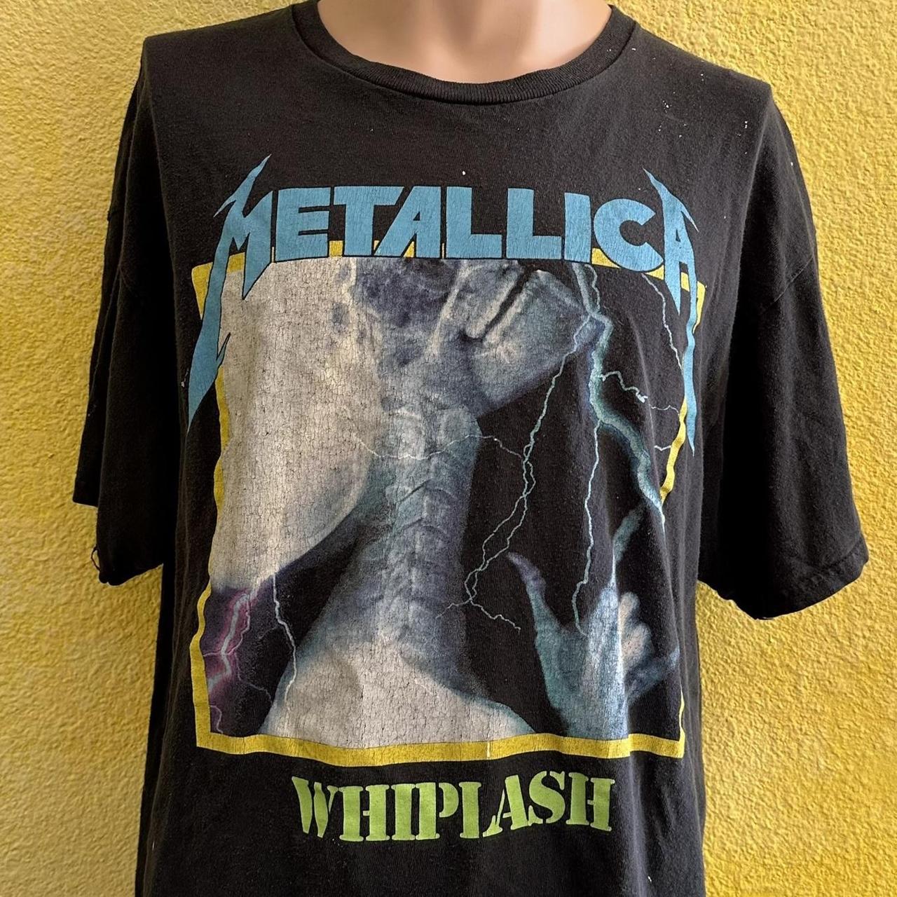 metallica whiplash t shirt