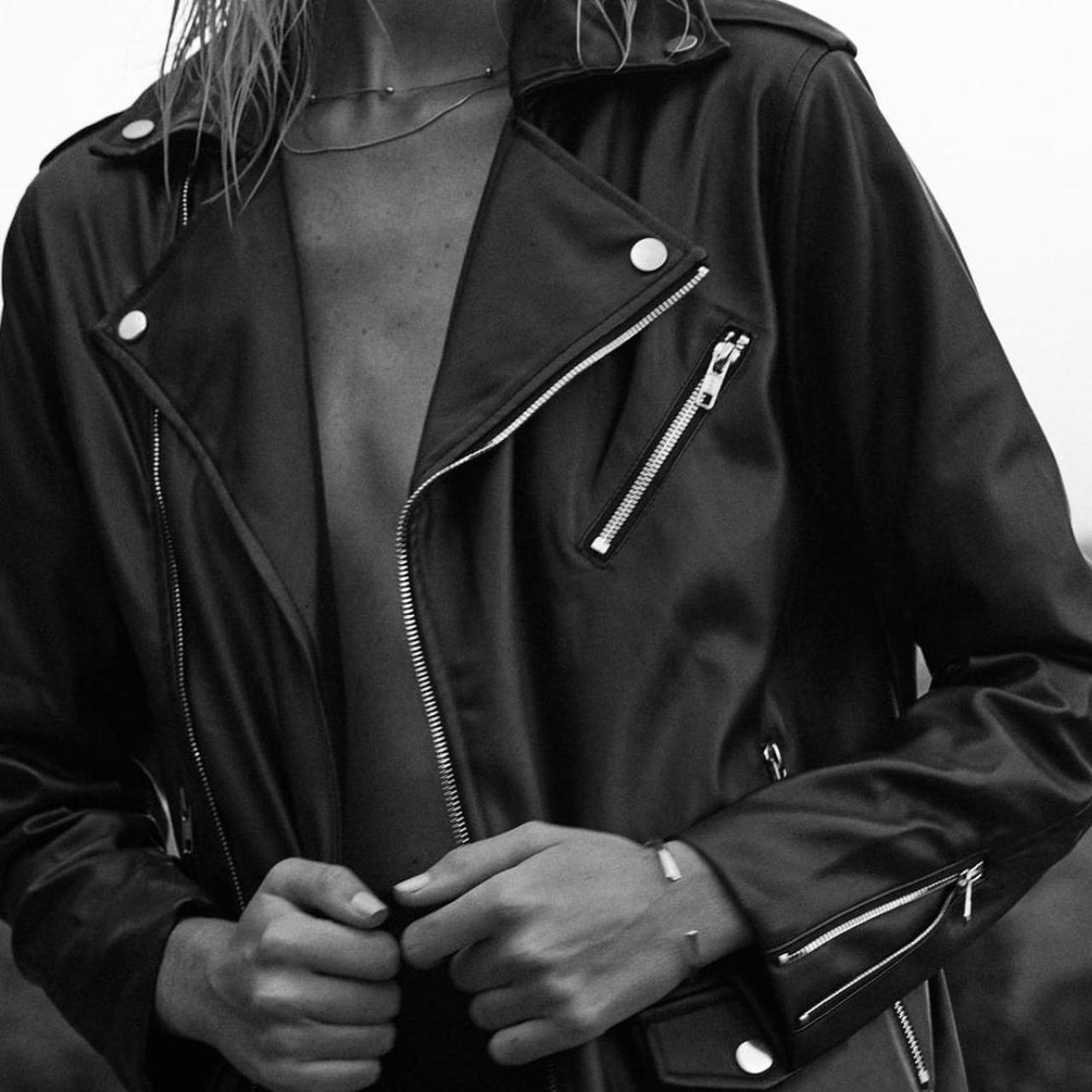 Dissh Faux Leather Biker Jacket AU size 8, US size... Depop