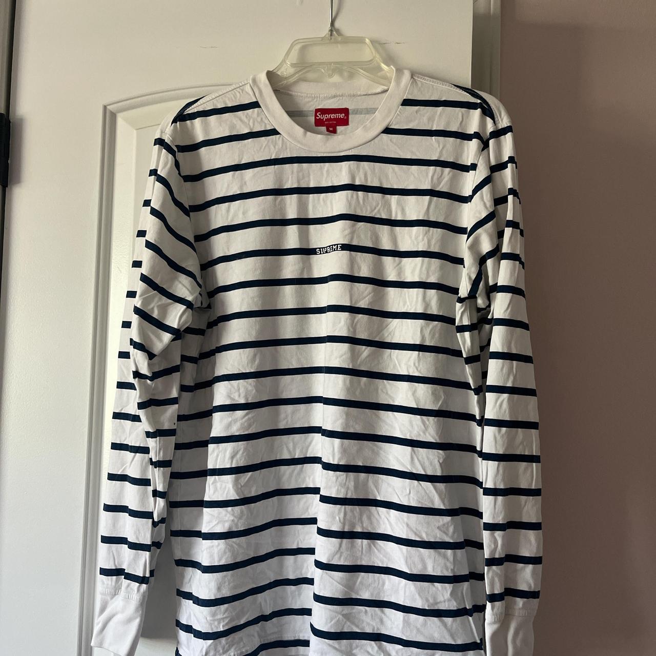 Supreme striped t-shirt Depop