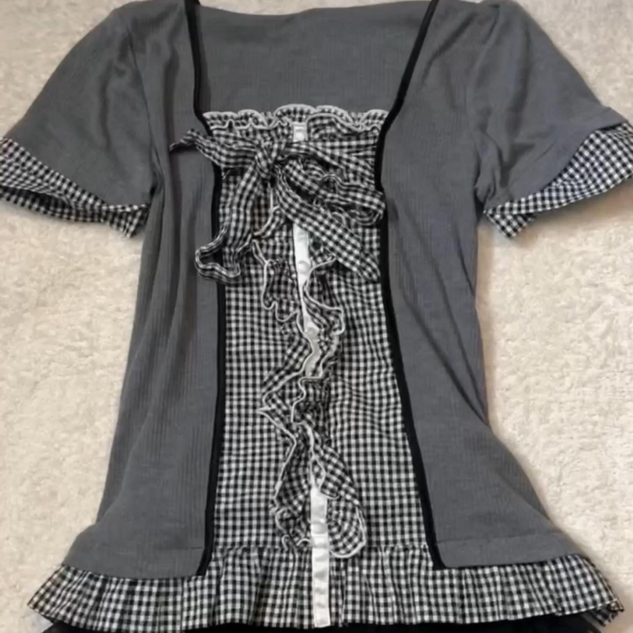 japanese brand milkmaid ribbon top pics is... Depop