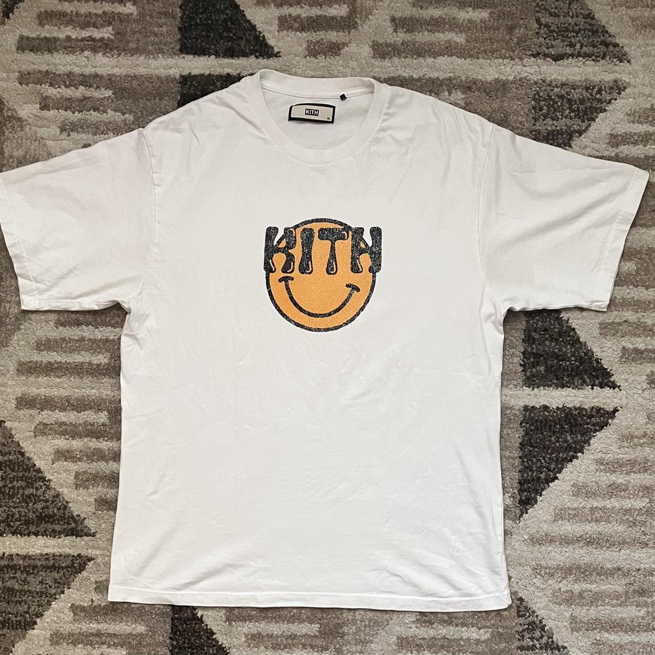 Kith t-shirt with a cool smiley print in the front... - Depop