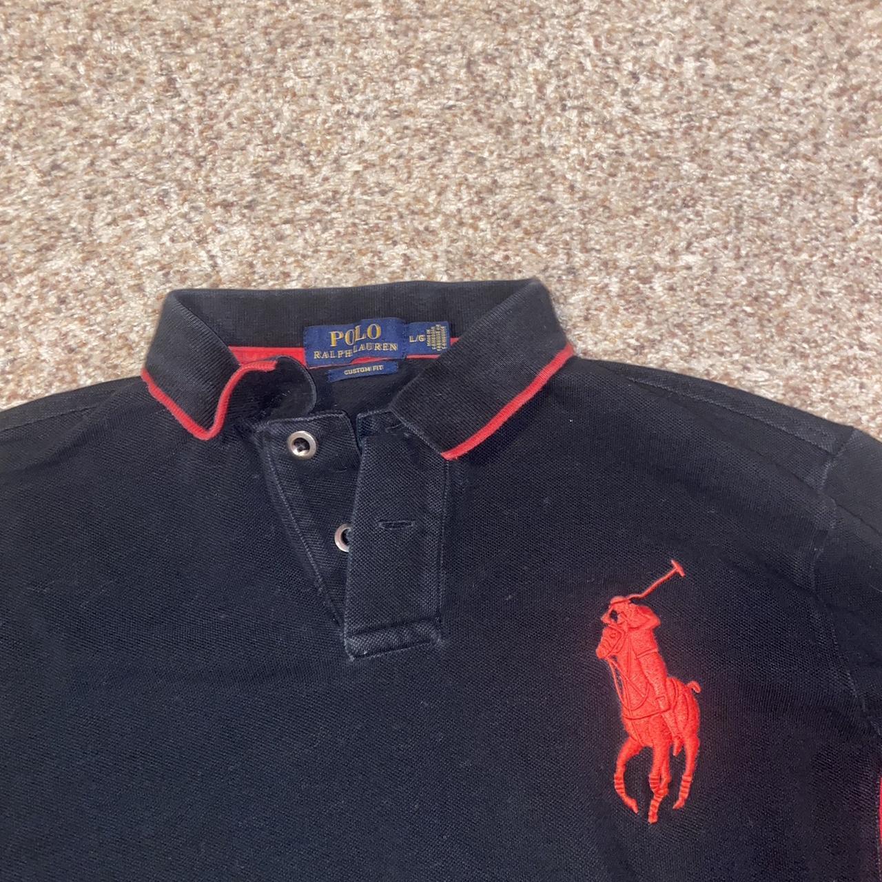 Big Pony Logo Polo Long Sleeve Size Large fits like... - Depop