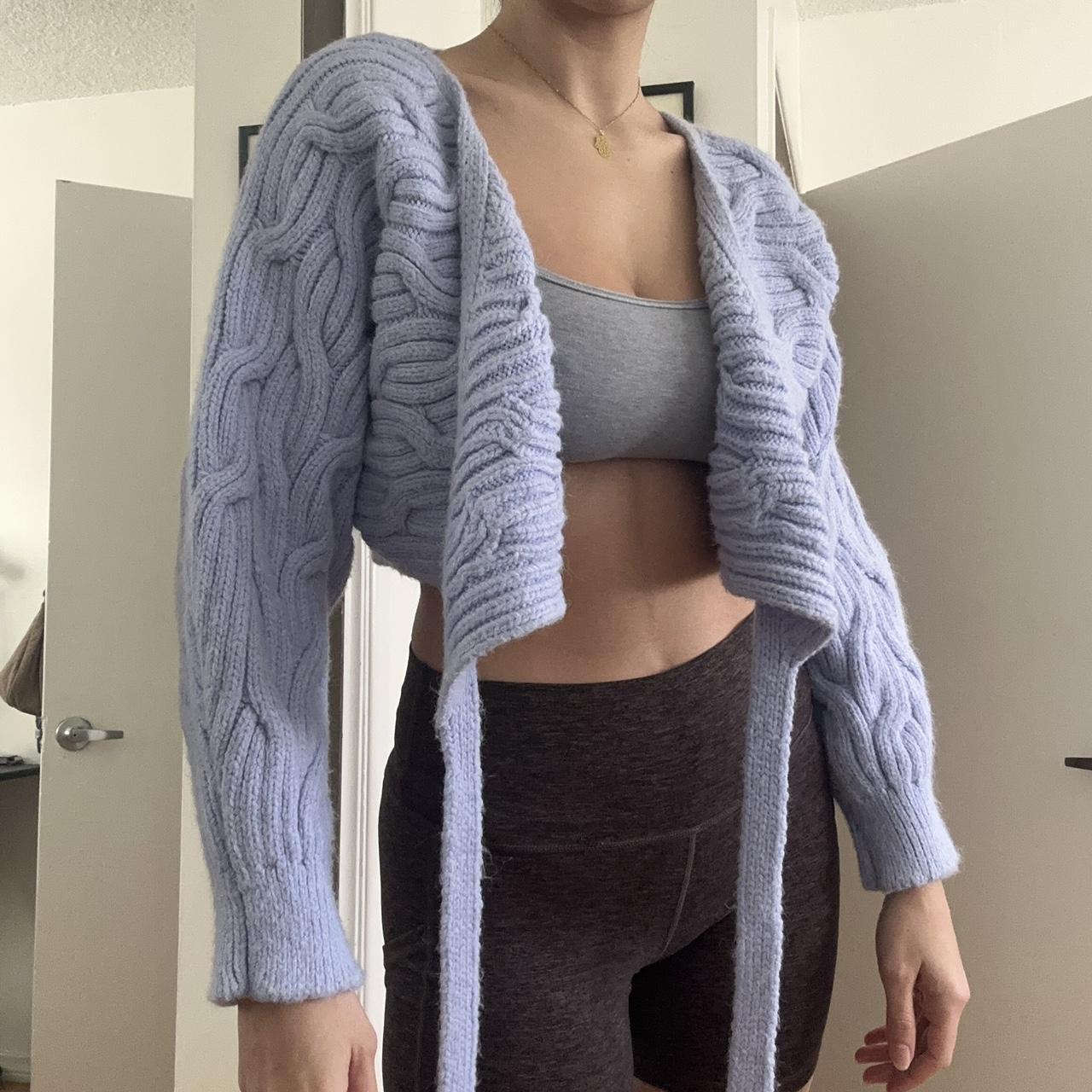 Cropped Cardigan Zara Grey Knit Cardigan Zara Sweaters Zara