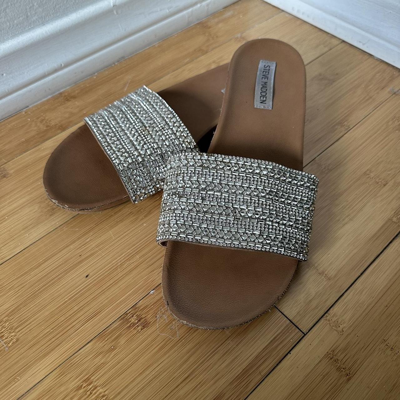 Steve madden crystal store slides