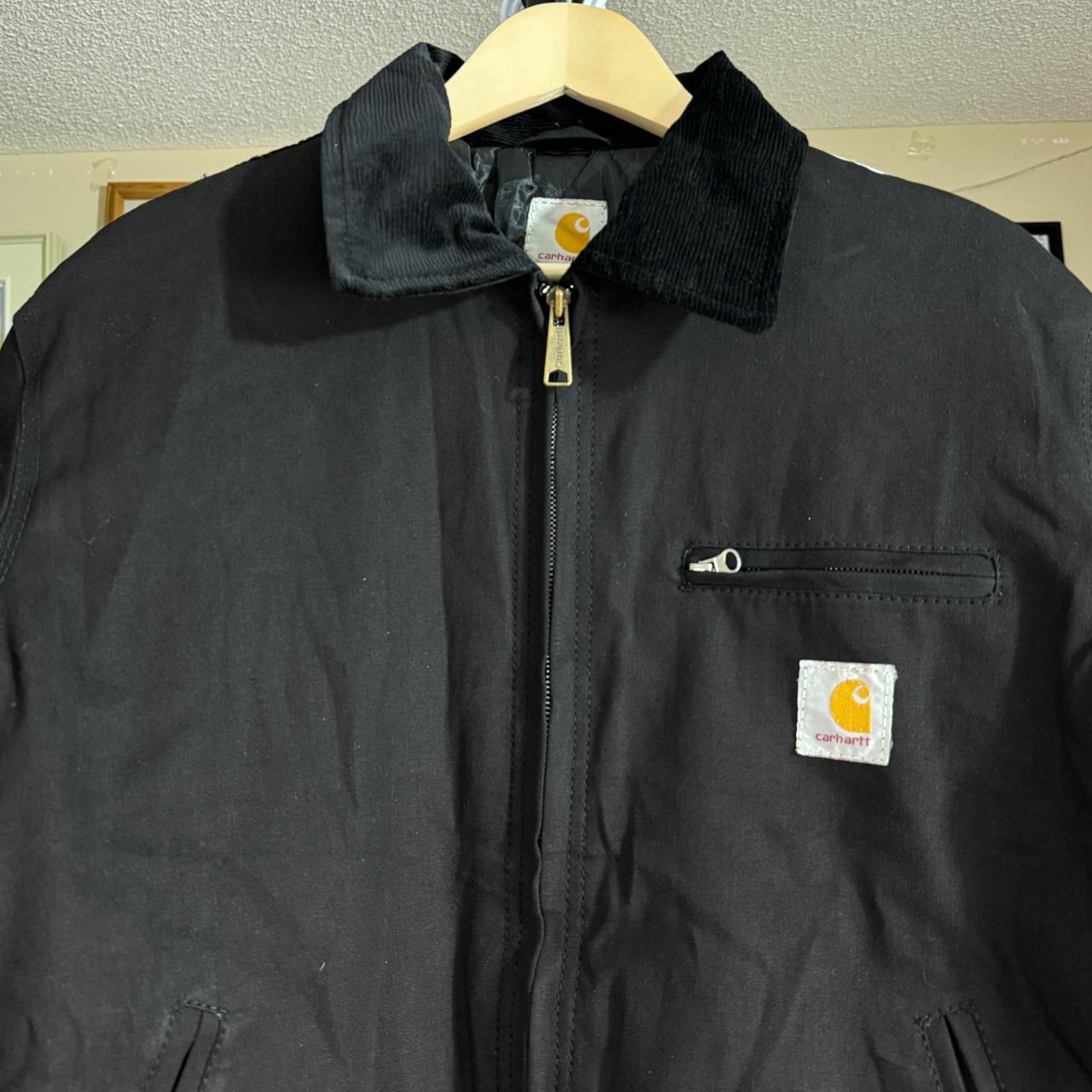 Reworked Carhartt Detroit Patchwork Jacket Size... - Depop