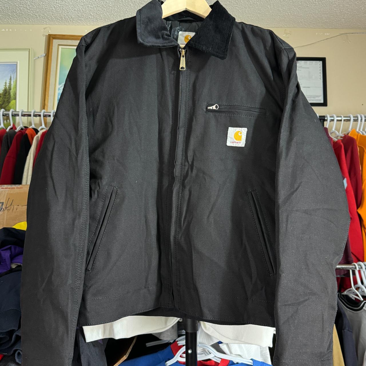 Reworked Carhartt Detroit Patchwork Jacket Size... - Depop