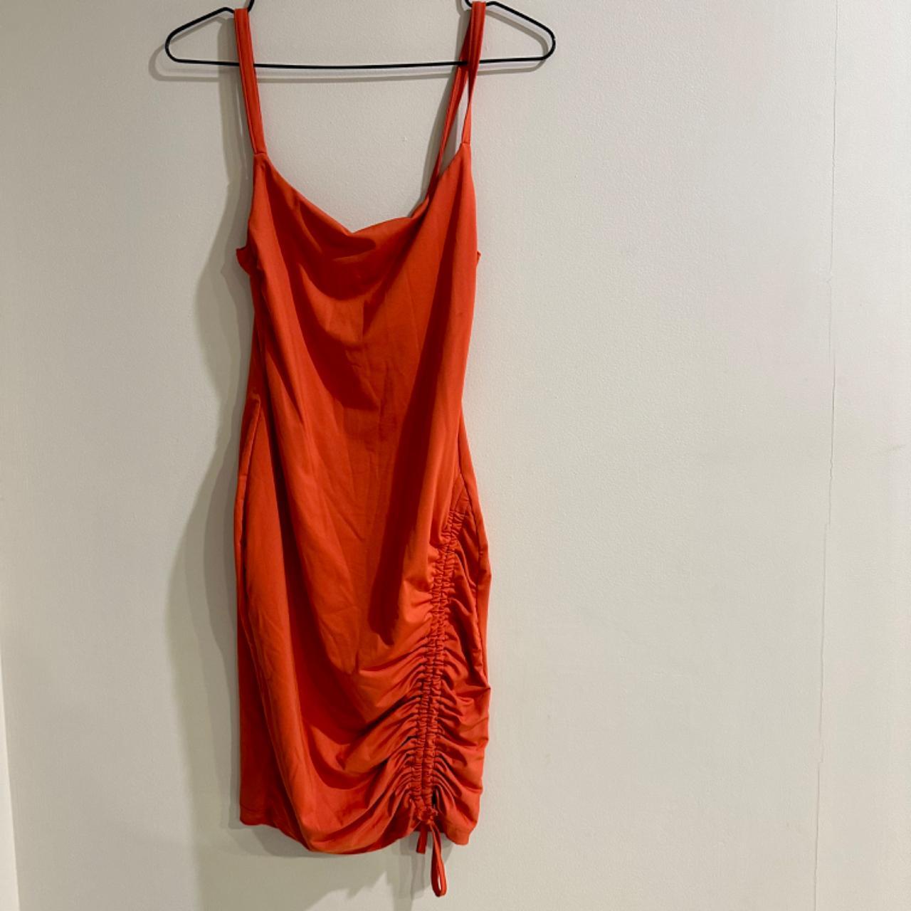 KOOKAI brunt Red scrunch mini dress Size KOOKAI... - Depop