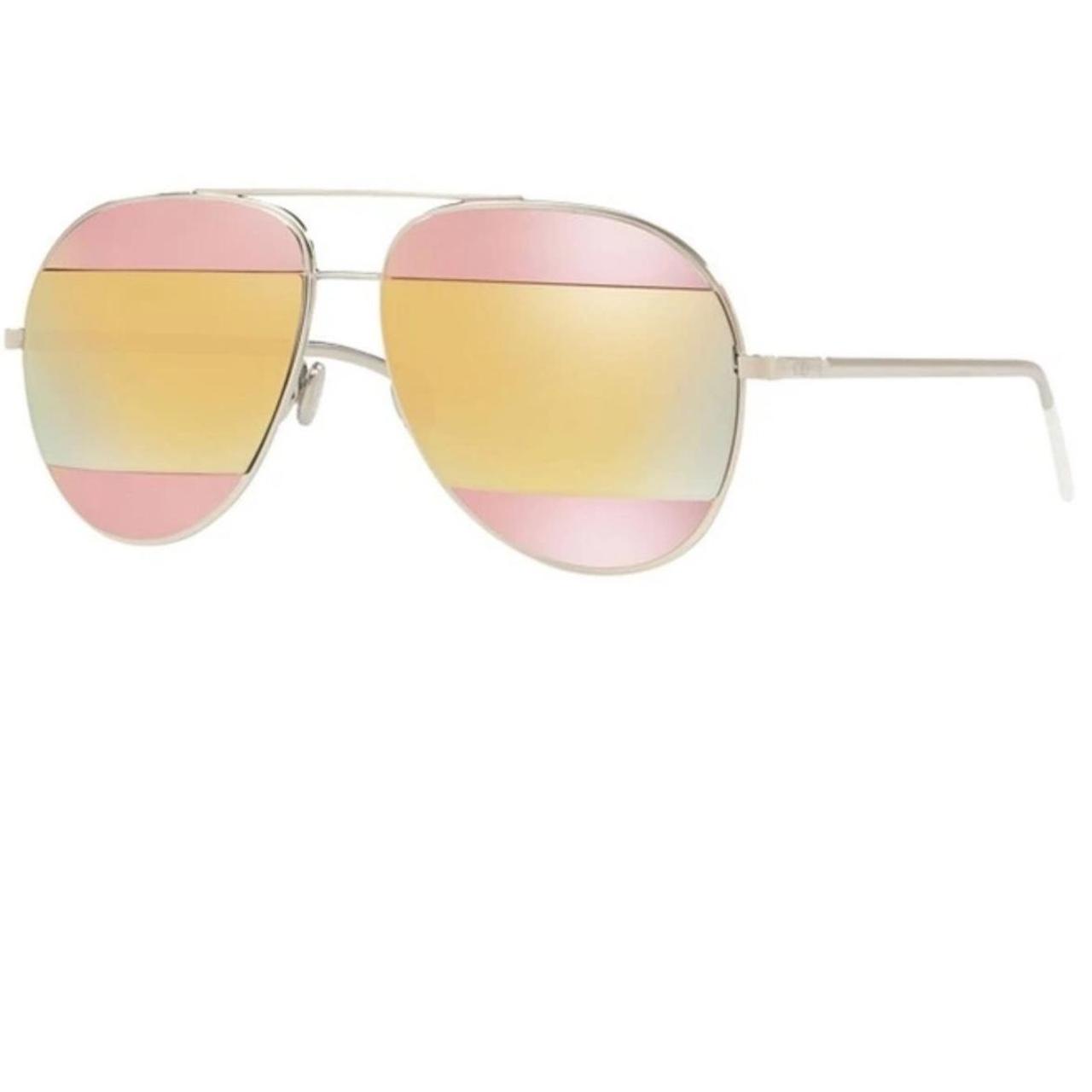 Dior split hotsell sunglasses pink