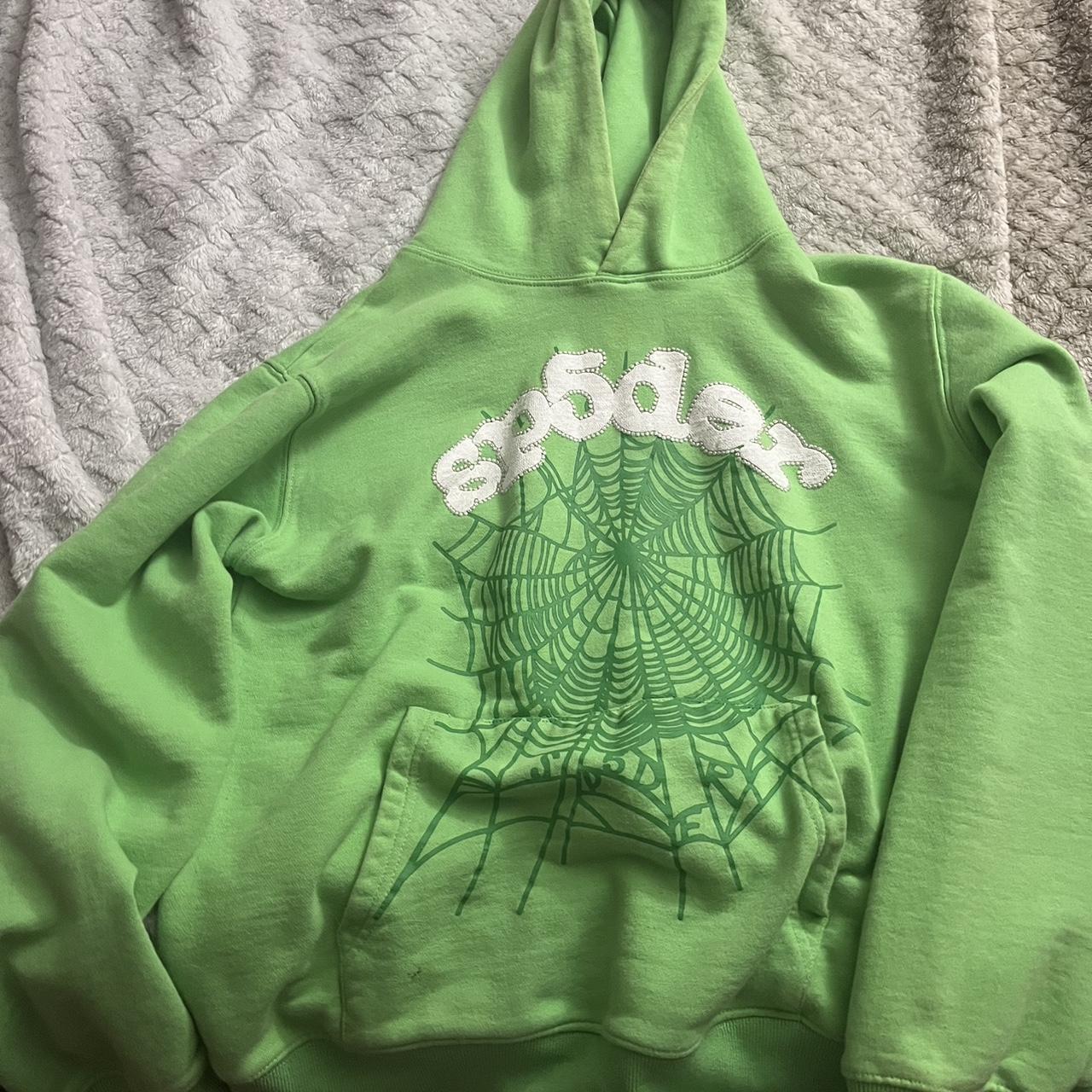 Green Spider Hoodie getting rid of this taking offers - Depop