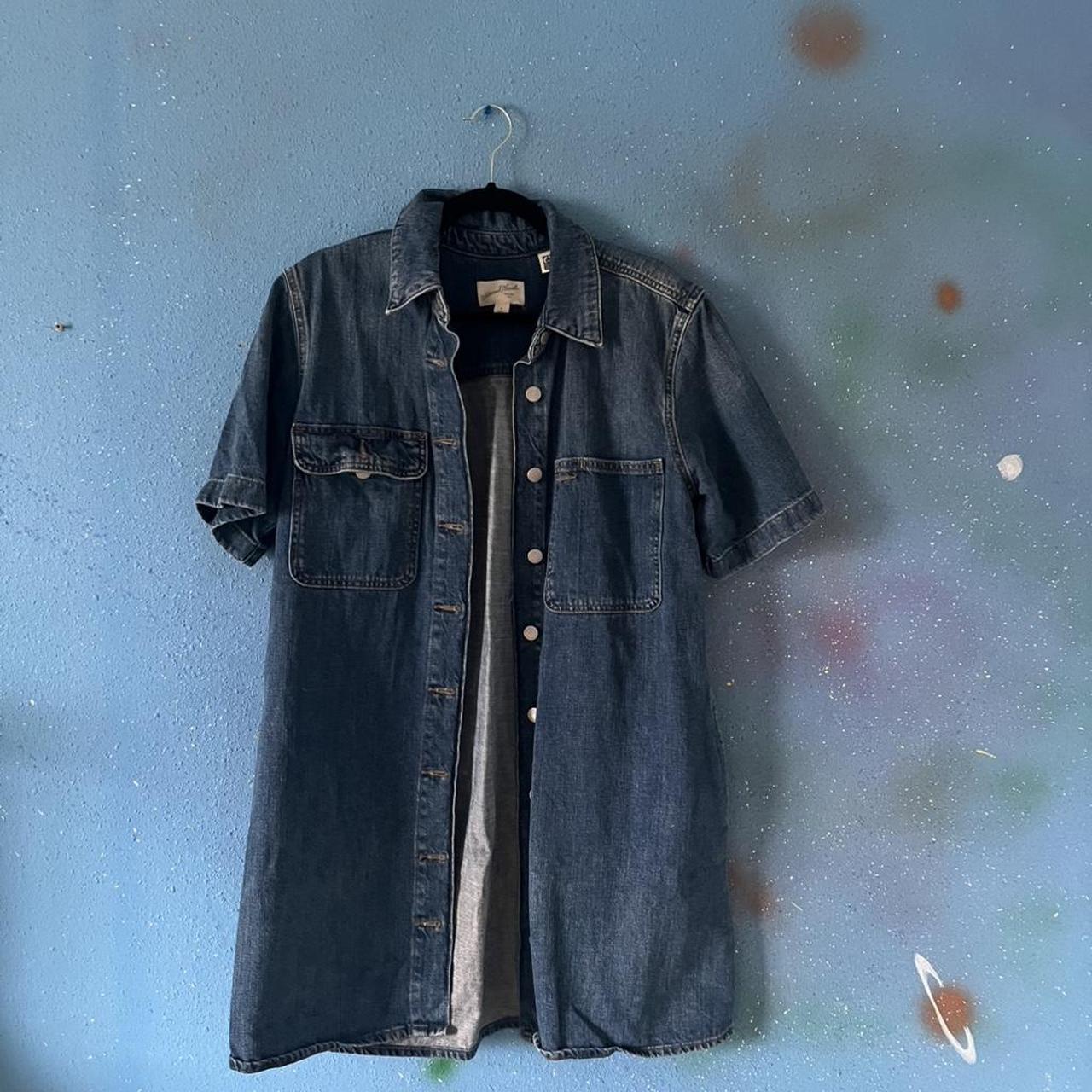 Universal Thread Women's Shacket Jacket - Blue/Na… - image 1