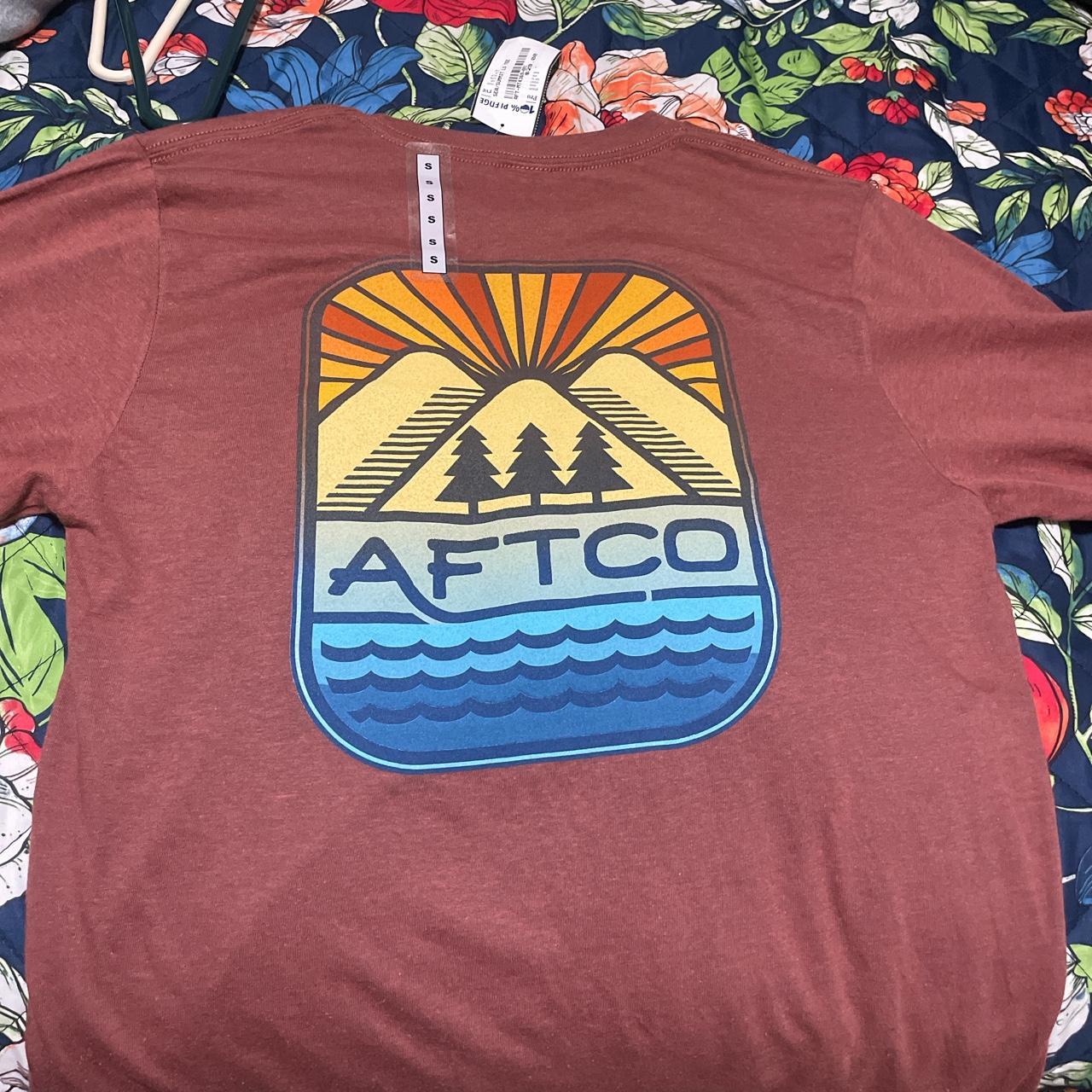 BRAND NEW AFTCO T SHIRT LONG SLEEVE MESSAGE FOR MORE... Depop