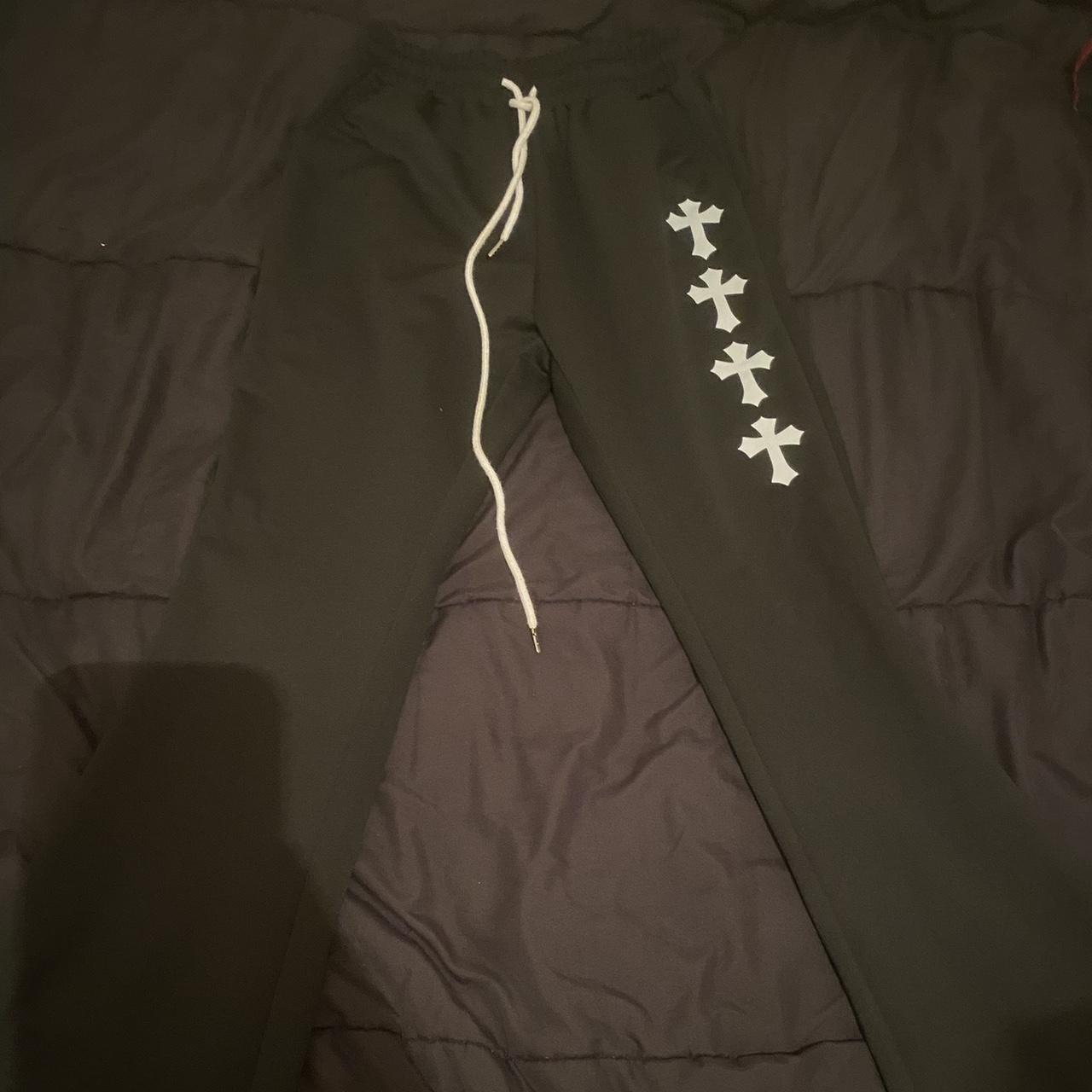 Stacked sweats, excellent condition, never worn,... - Depop