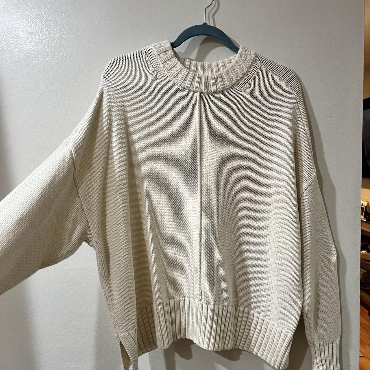 Cream oversized sweater! #oversized #springsweater... - Depop